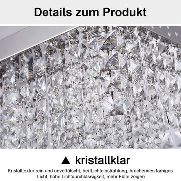 Welikera Deckenleuchten Kristall-Deckenleuchte, 200*200*240mm Wohnzimmer-Kronleuchter, weißes Licht