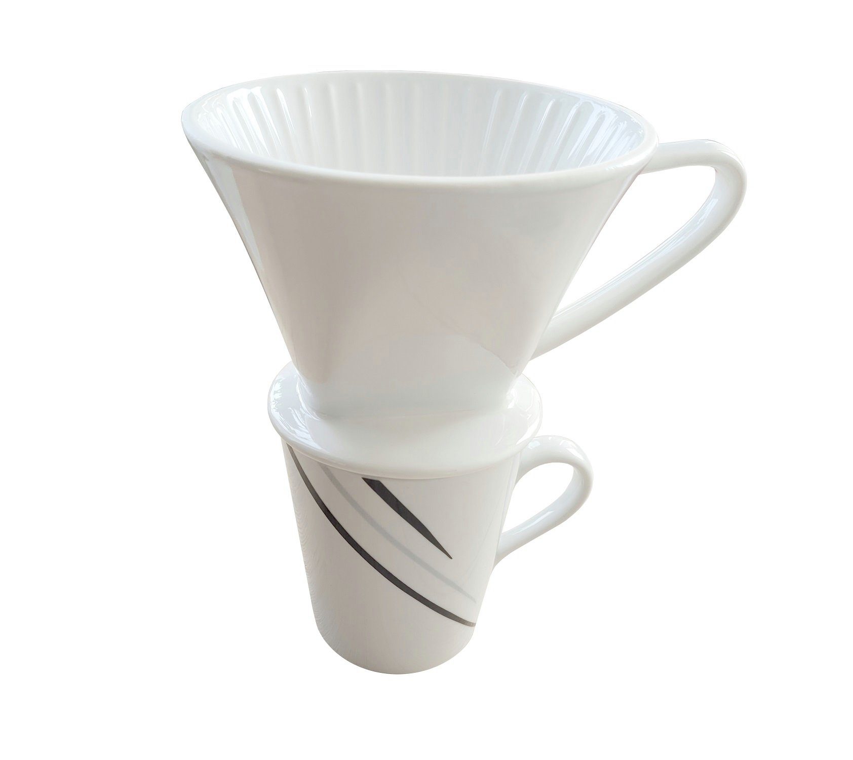 Kaffeefilter Filtertüten für Keramik 1x4, Permanentfilter 4 Keramikfilter Provance Größe