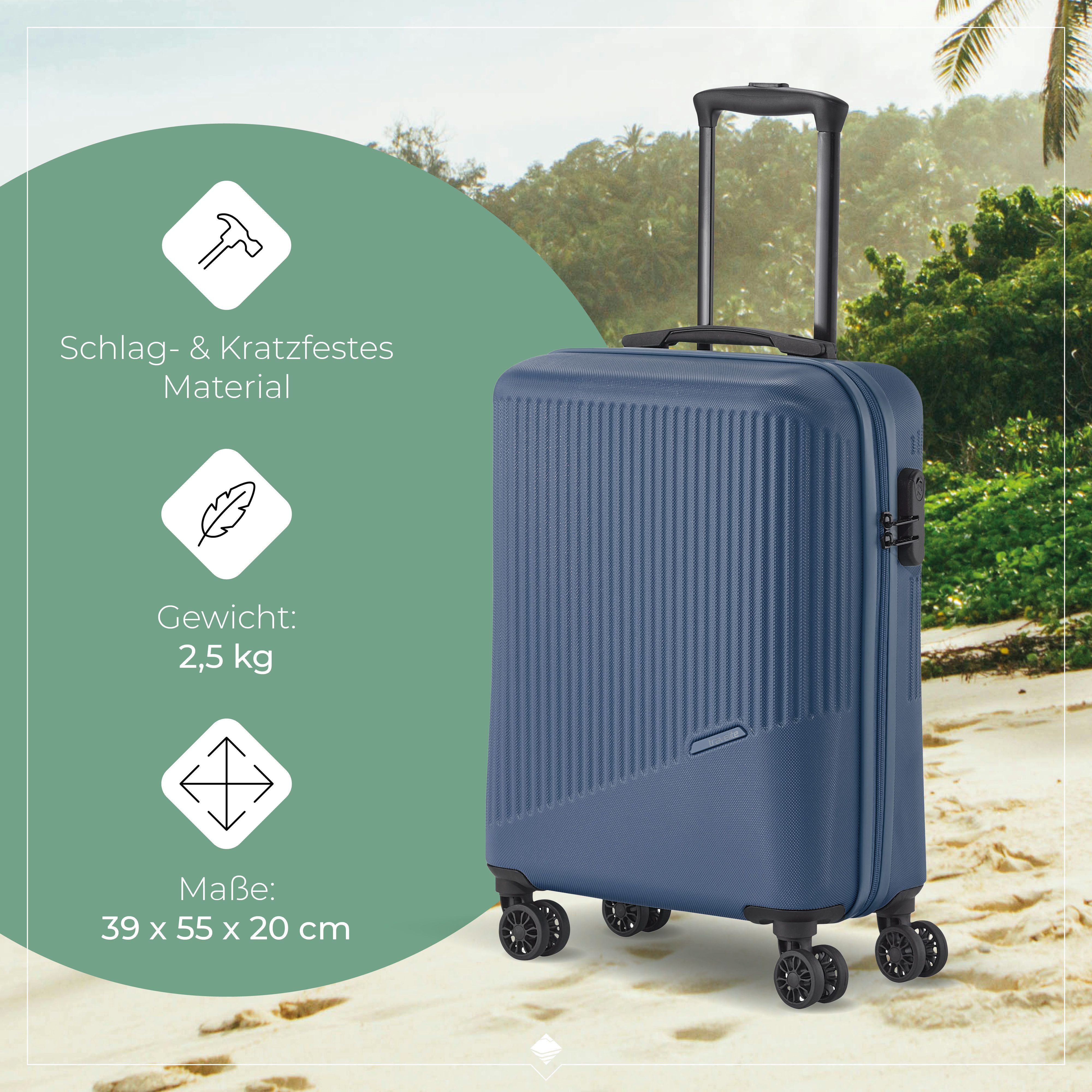 travelite Hartschalen-Trolley BALI Reisekoffer Hartschale, 4 Rollen, TSA-Schloss – robustes Reisegepäck