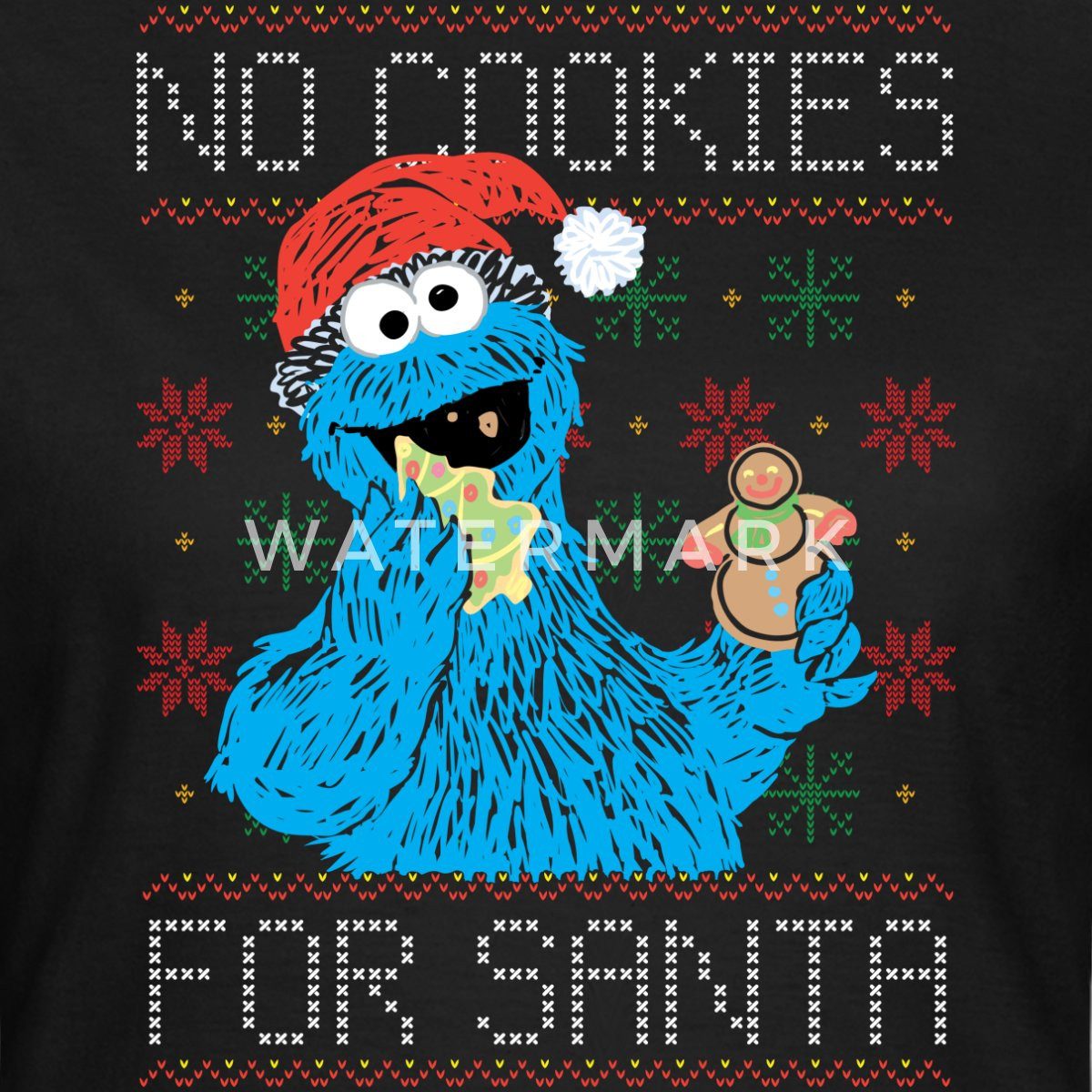 Spreadshirt T-Shirt Sesamstraße Keine Kekse Für günstig online kaufen