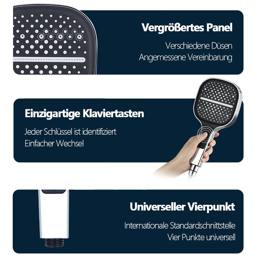 OKWISH Handbrause Duschkopf Sparduschkopf Regendusche Hand günstig online kaufen