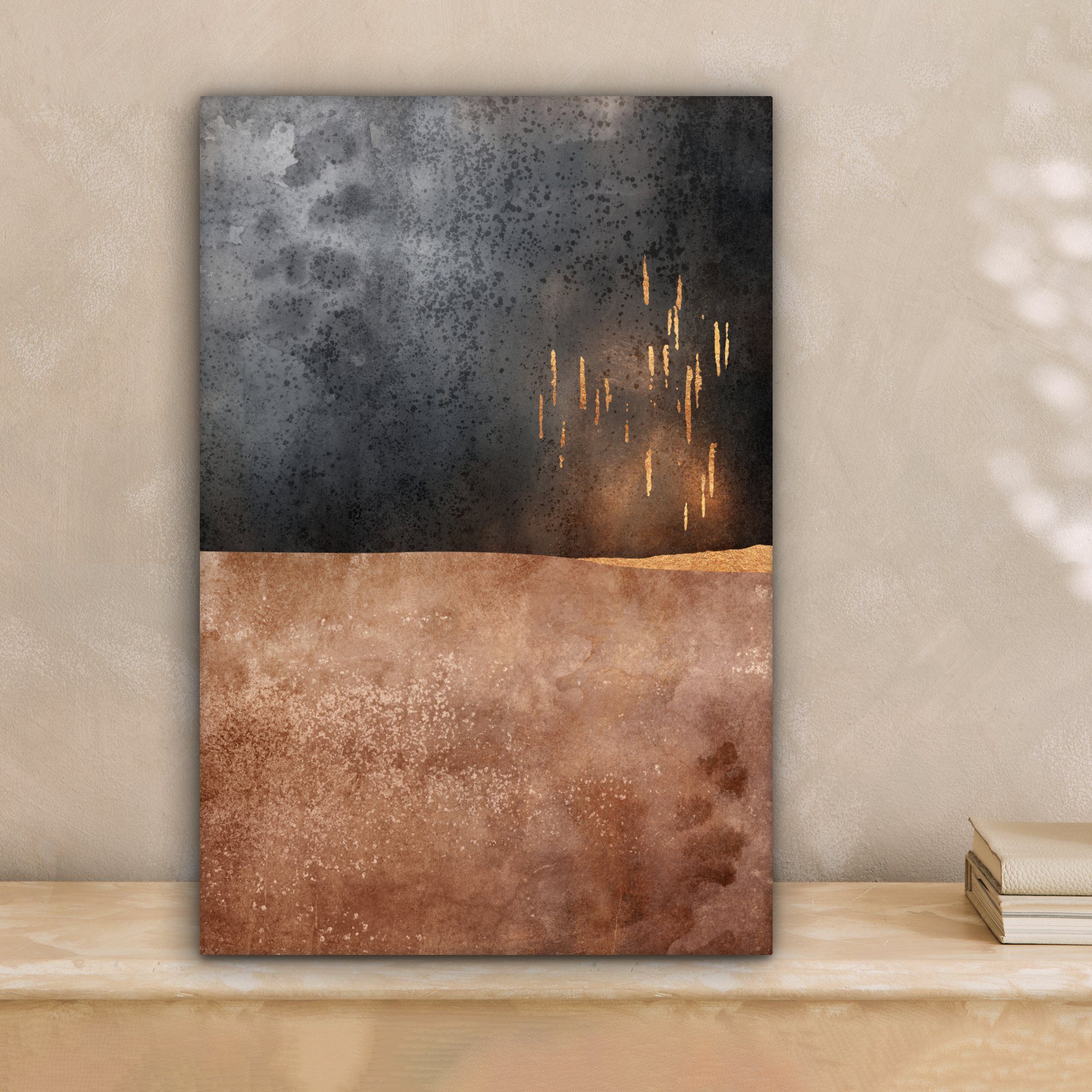 OneMillionCanvasses® Leinwandbild Abstrakt - Gold - günstig online kaufen