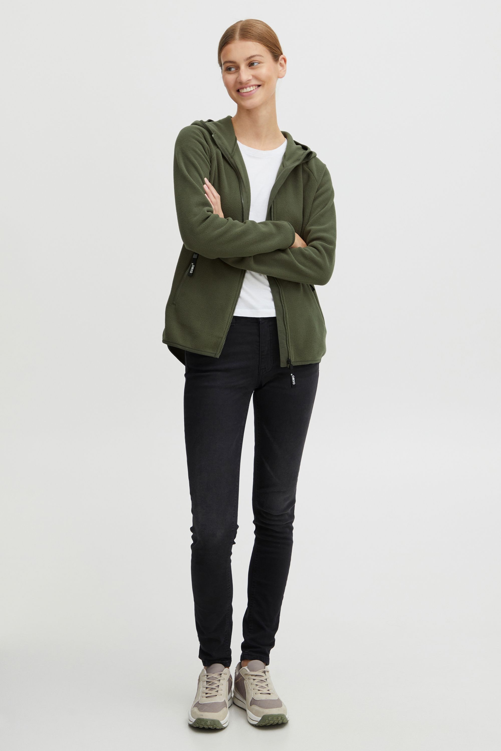 OXMO Fleecejacke OXFinja Fleecejacke mit Kapuze – Bild 5 von 5