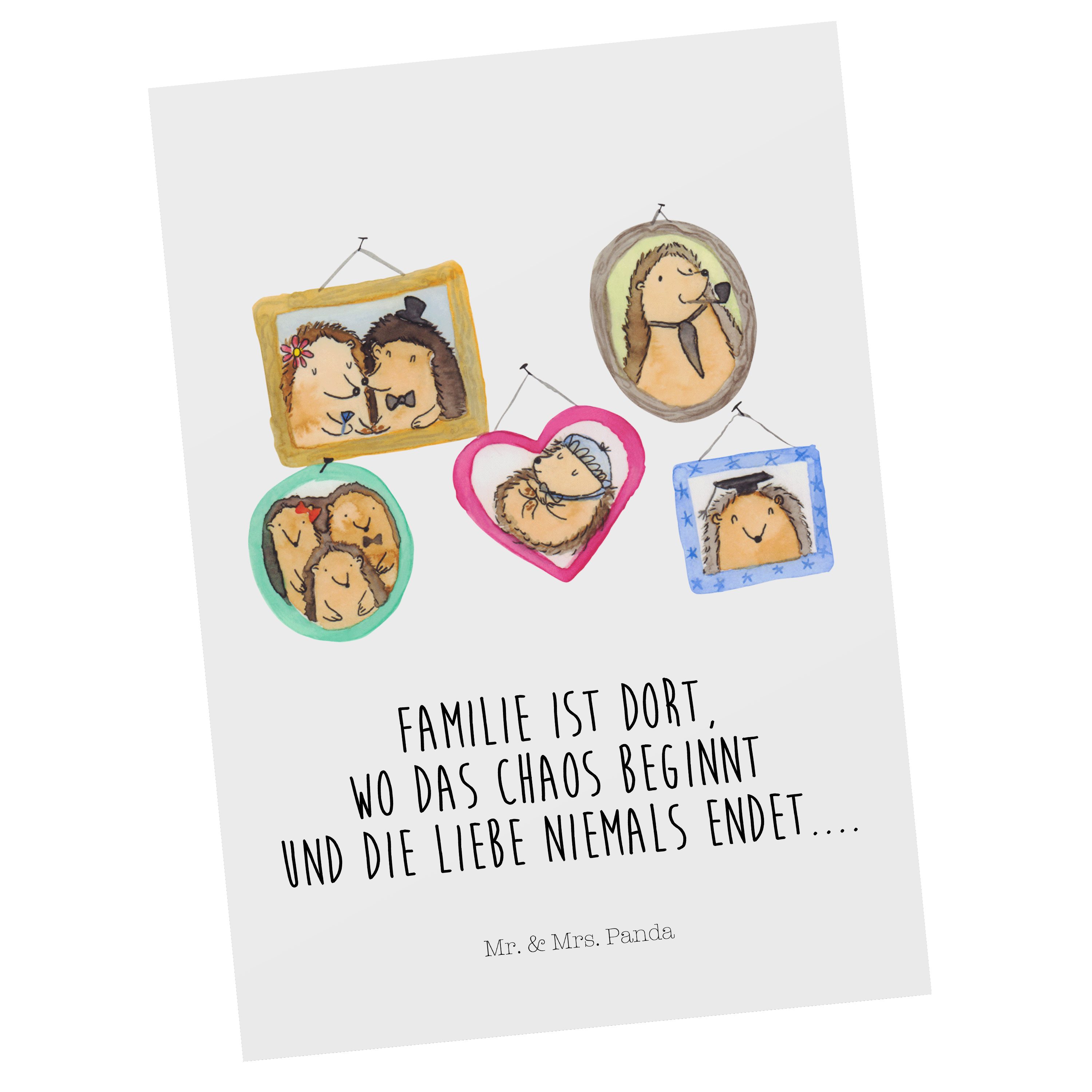 & Einladung, Igel Schwester, Bruder, Familie - Postkarte Geschenk, - Weiß Dankesk Mr. Panda Mrs.