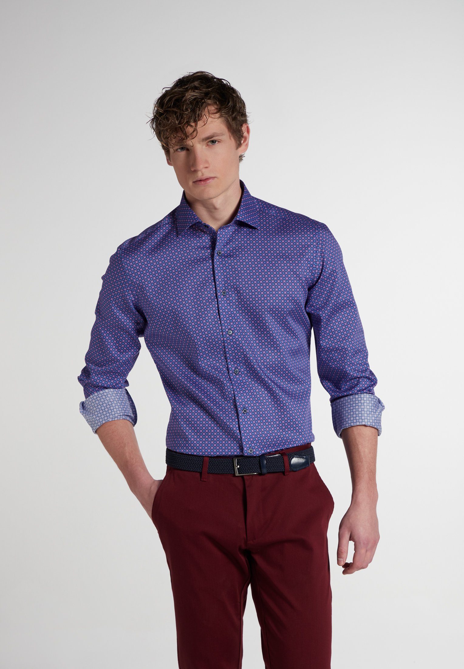 Eterna Langarmhemd SLIM FIT NON IRON (bügelfrei)