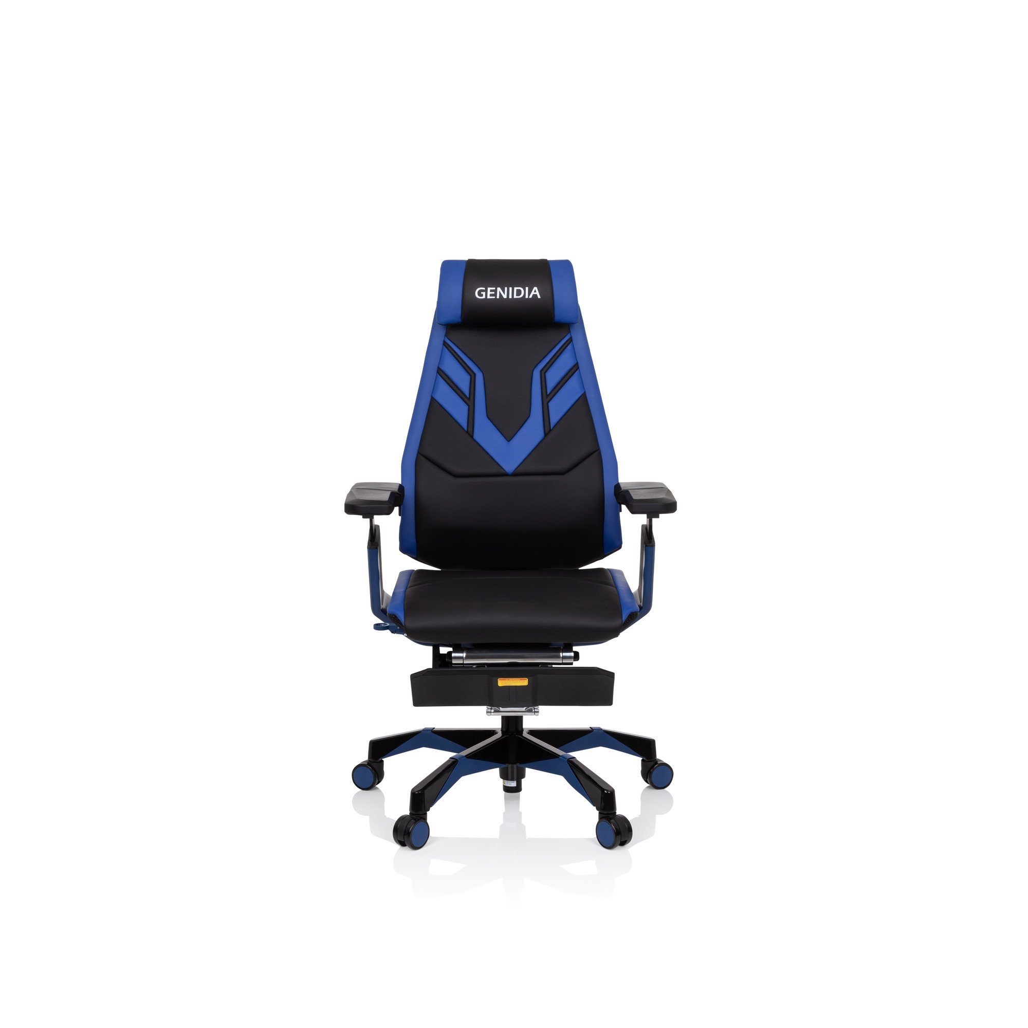 hjh OFFICE Drehstuhl Gamingstuhl GENIDIA Schwarz/Blau PRO Bürostuhl (1 Kunstleder St), ELITE ergonomisch Gaming