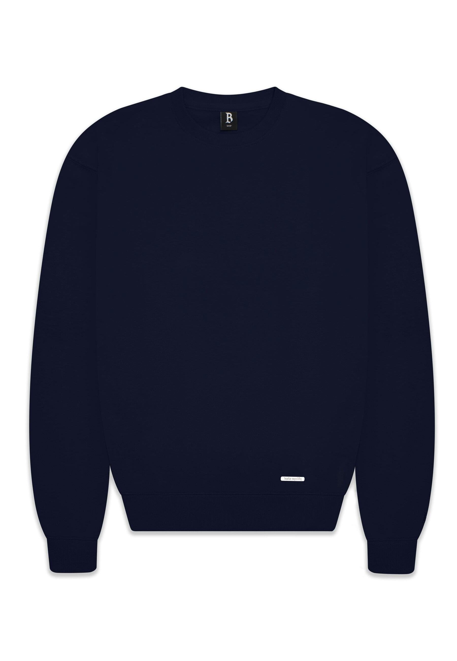 Dropsize Rundhalspullover Herren Super Heavy Blank Sweater (1-tlg)