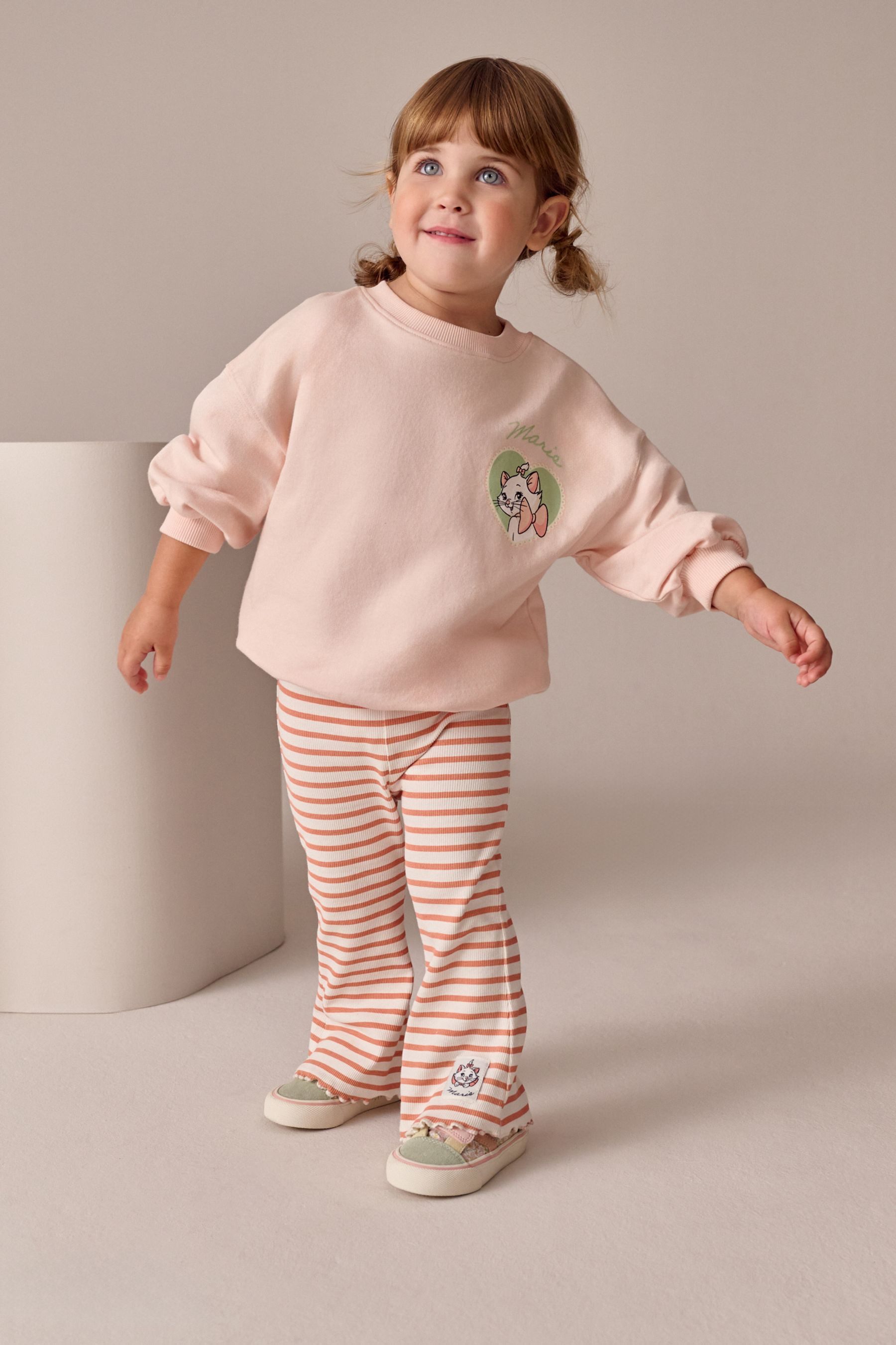 Langarmshirt & Leggings Langarmoberteil + Leggings, Aristocats Marie