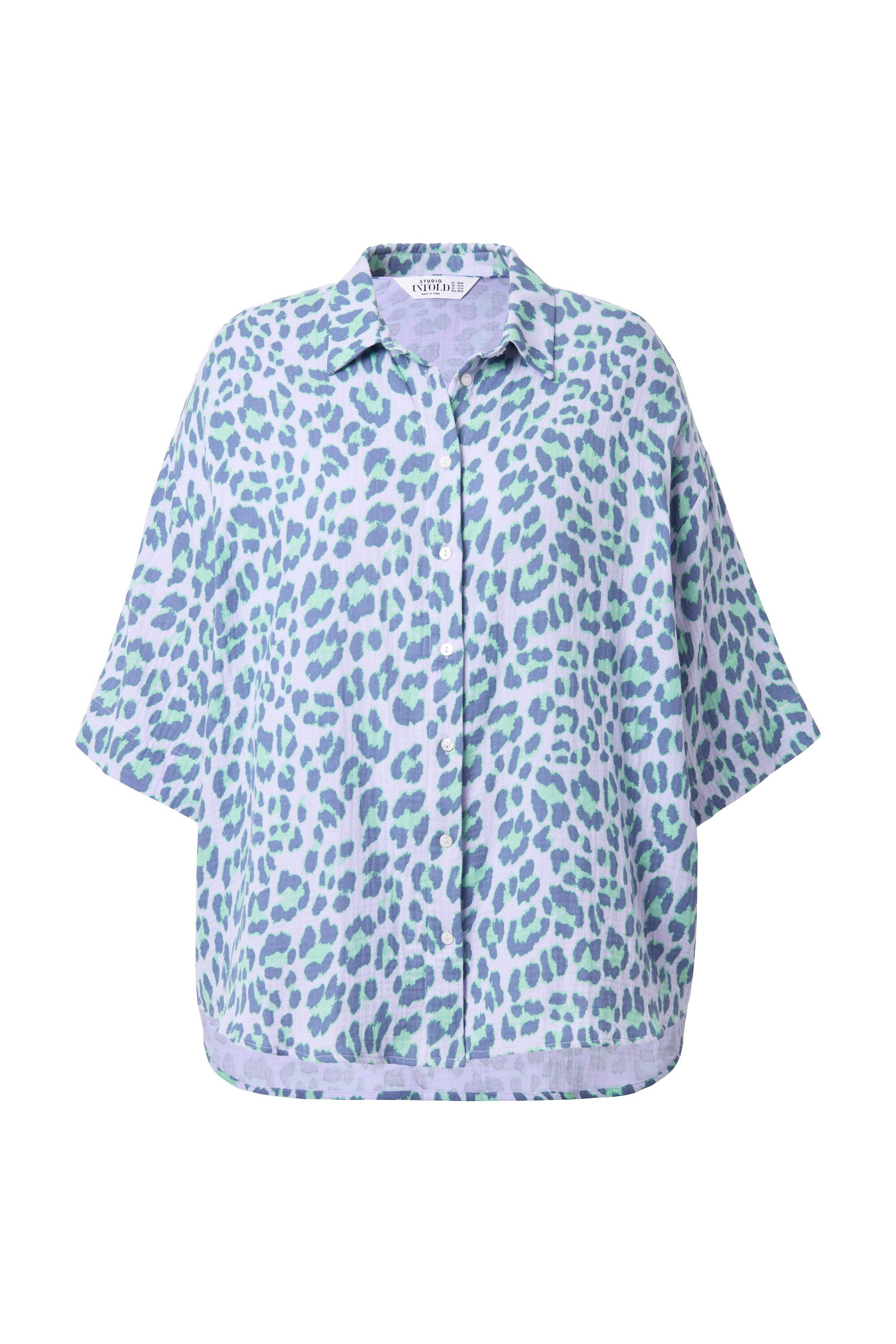 Studio Untold Hemdbluse Musselin-Bluse oversized Color-Leo günstig online kaufen