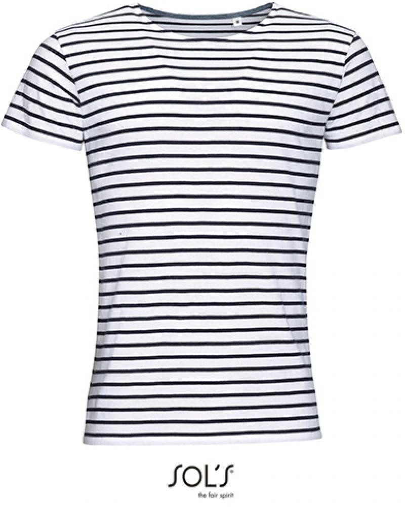 SOLS Rundhalsshirt Herren Striped T-Shirt modisch gestreift