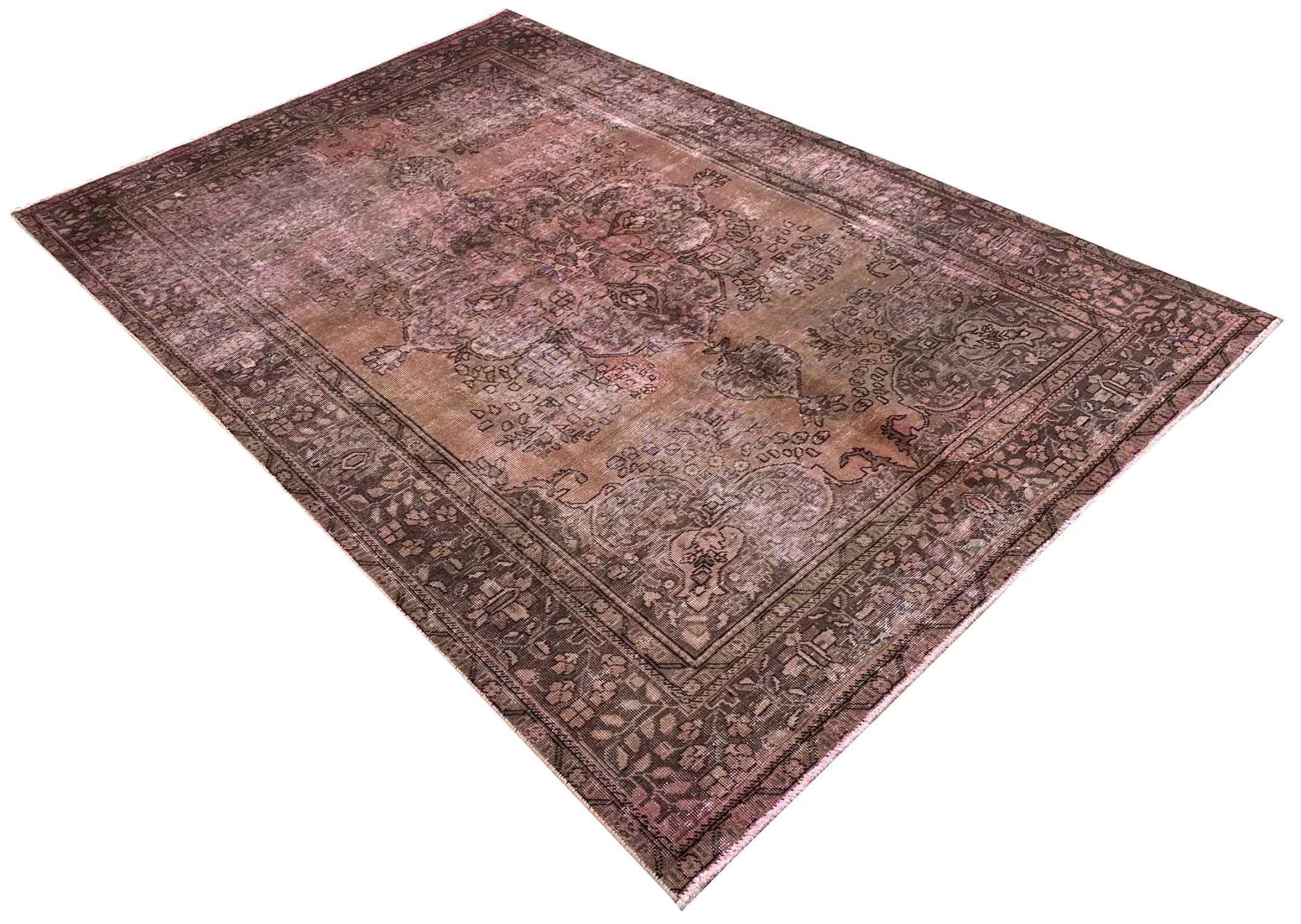 Nain Trading Orientteppich Vintage 193x291 Handgeknüpfter Moderner Orientteppich / Perserteppich, rechteckig, Höhe: 8 mm