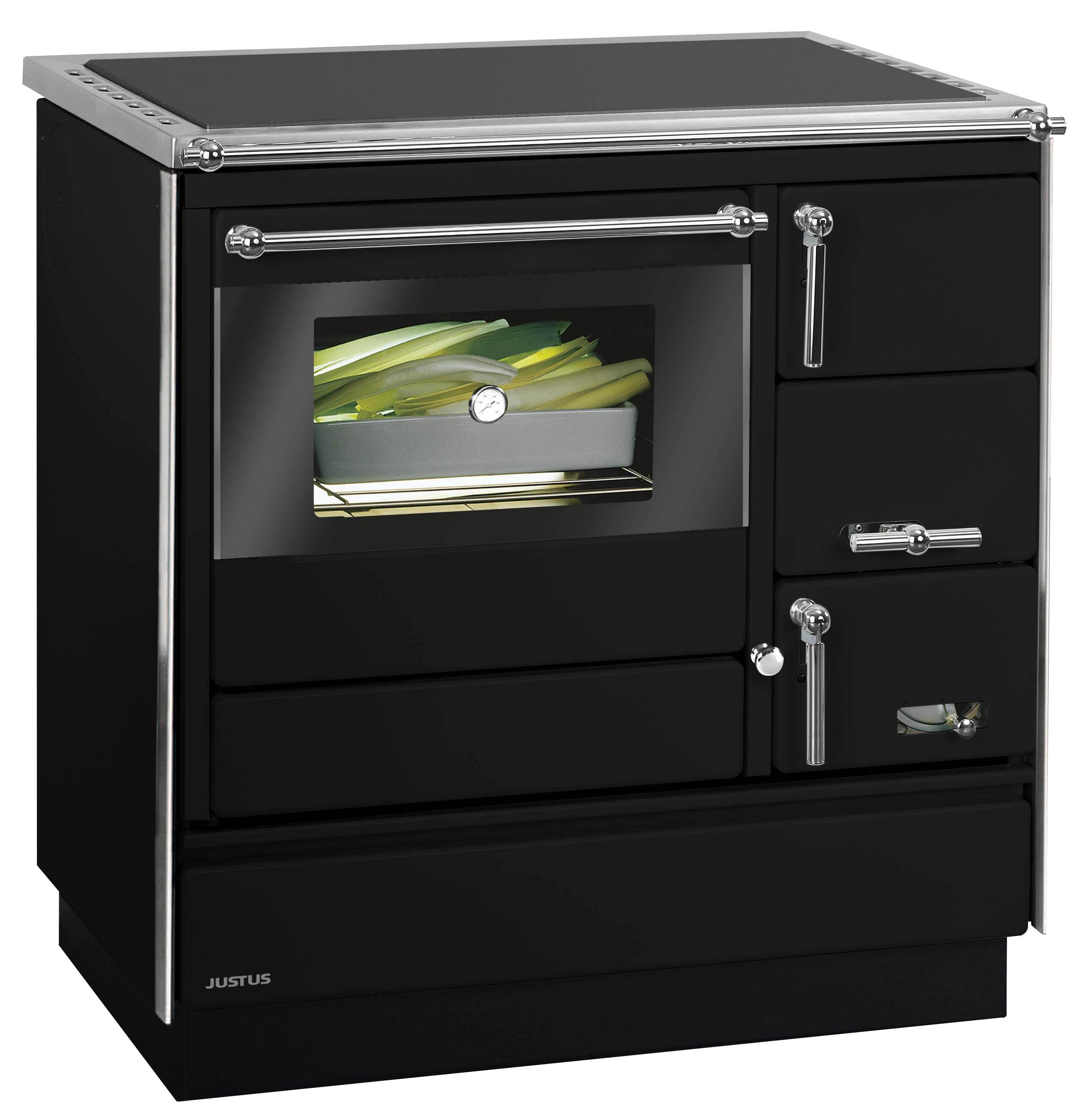 JUSTUS Festbrennstoffherd Linz II, 7 kW, Zeitbrand