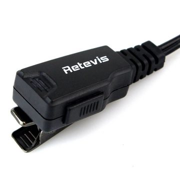 Retevis Retevis Funkgerät mit Mikrofon 2-Poligem Sicherheits Kopfhörer Kopfhörer