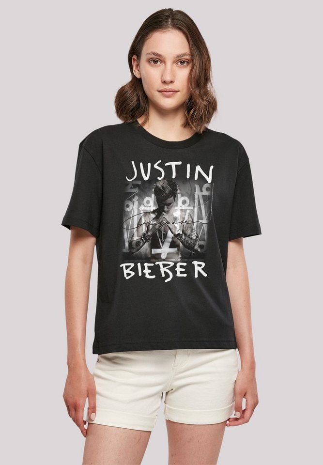 F4NT4STIC T-Shirt Justin Bieber Purpose Album Cover Premium Qualität,  Musik, By Rock Off, Komfortabel und vielseitig kombinierbar