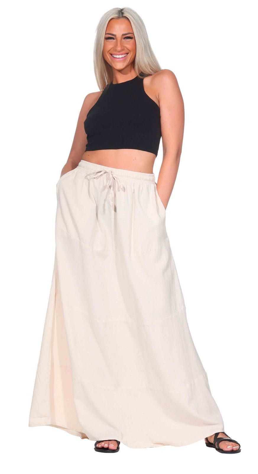 KUNST UND MAGIE Maxirock Sommerrock Damen günstig online kaufen