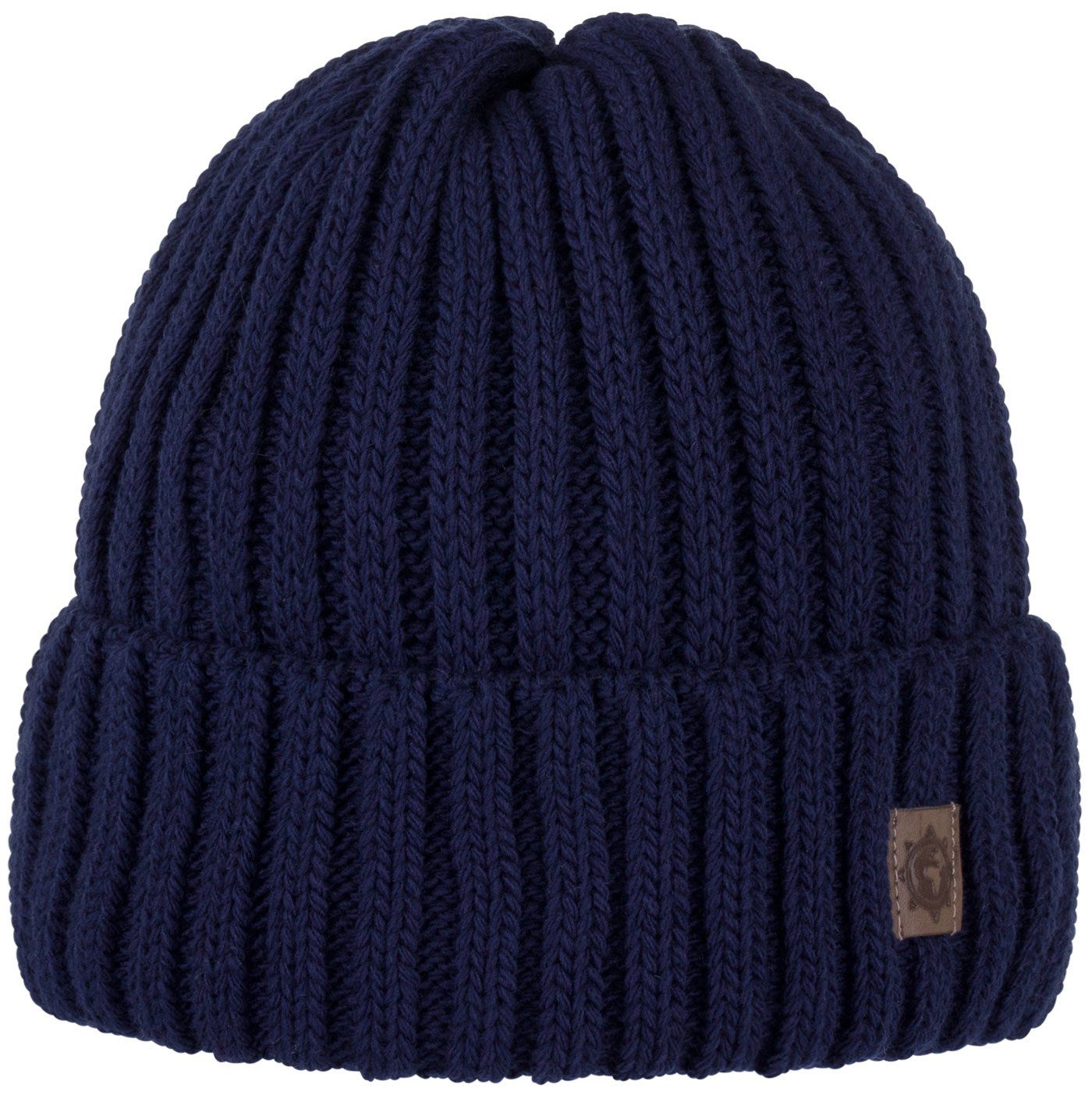 Jahre marineblau Jungen Strickmütze 2-10 Mädchen Kindermütze Beanie Wintermütze (1-St) Strickmütze compagno