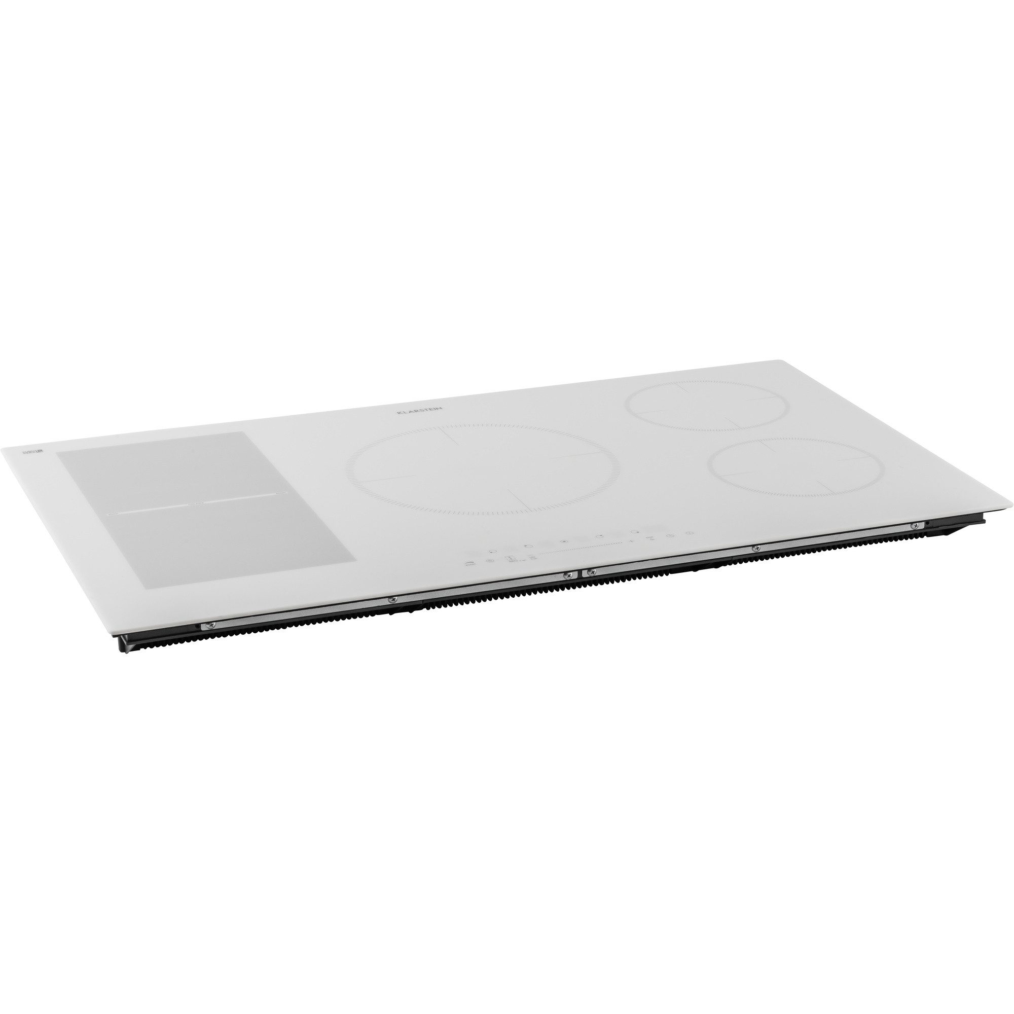 Klarstein Induktions-Kochfeld Delicatessa 90 Hybrid Induktionskochfeld autark 5 Zonen 7400W 90 cm, Einbau Induktionskochfeld 5 Platten Glaskeramik Kochfeld Induktion