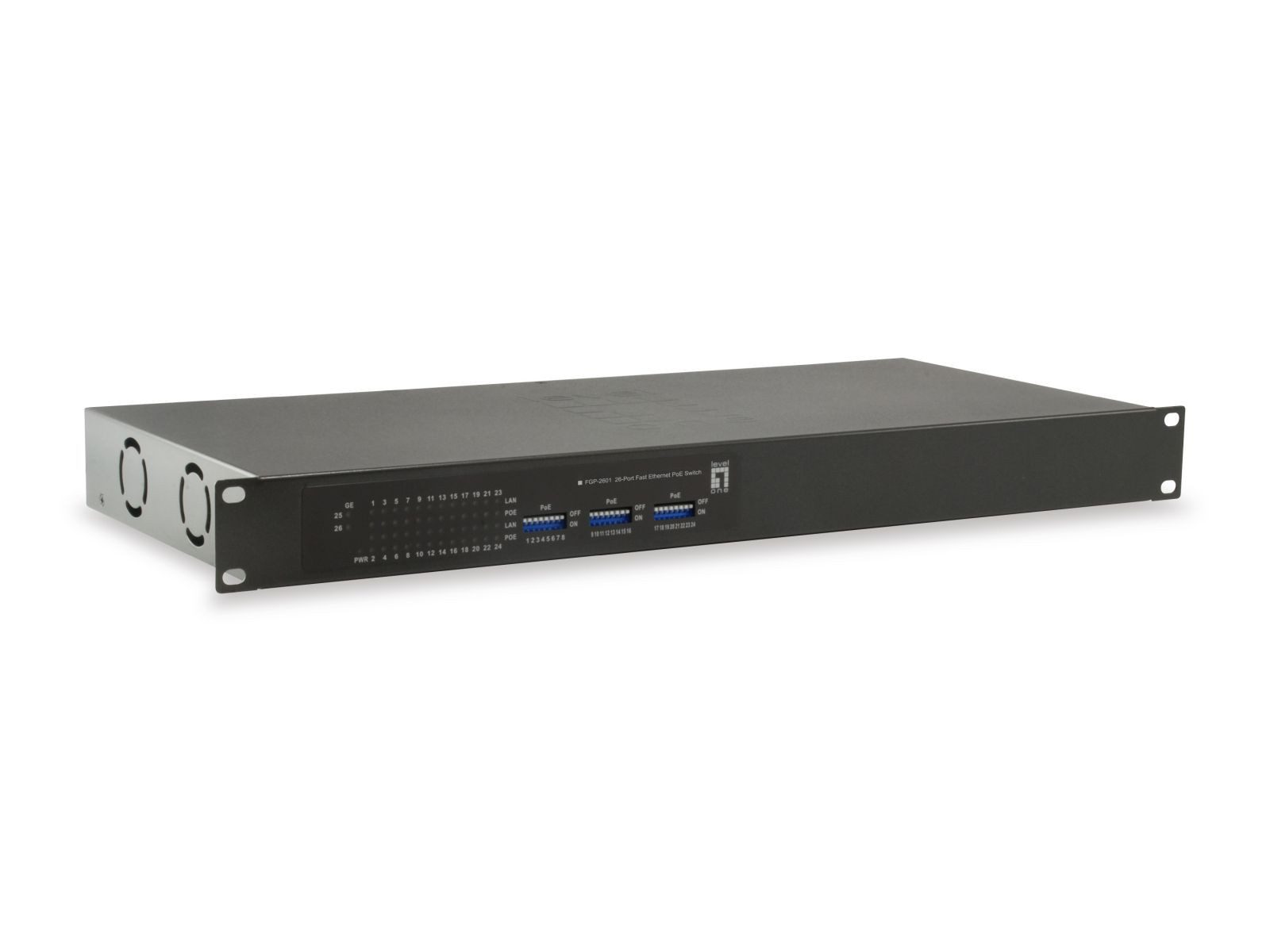 Levelone FGP-2601W150 - Switch - 24 x 10/100 (PoE) Netzwerk-Switch