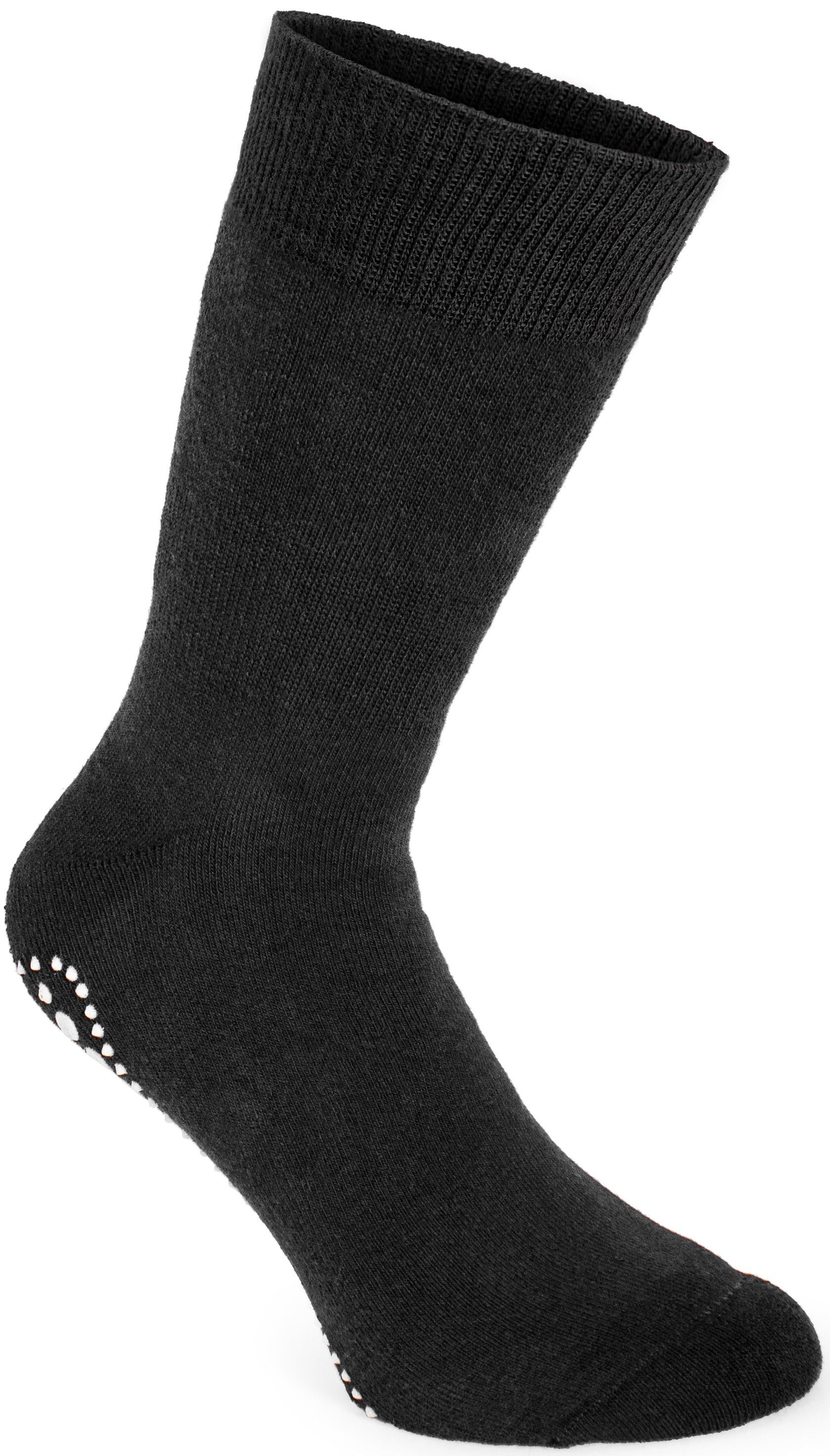 BRUBAKER ABS-Socken Unisex Haussocken (4-Paar, Baumwolle) Anti Rutsch Socken für Damen und Herren