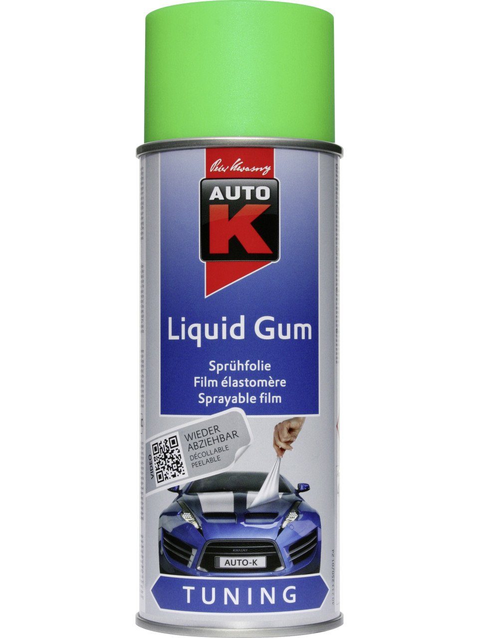 Tuning neongrün Gum Sprühfarbe Liquid Auto-K 400ml Auto-K Sprühfolie