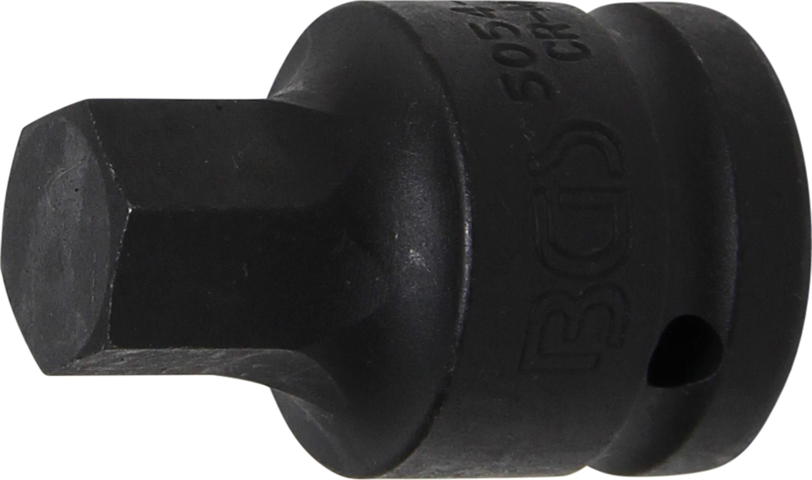 BGS technic Sechskant-Bit Kraft-Bit-Einsatz, Antrieb Innenvierkant 20 mm (3/4), Innensechskant 19 mm