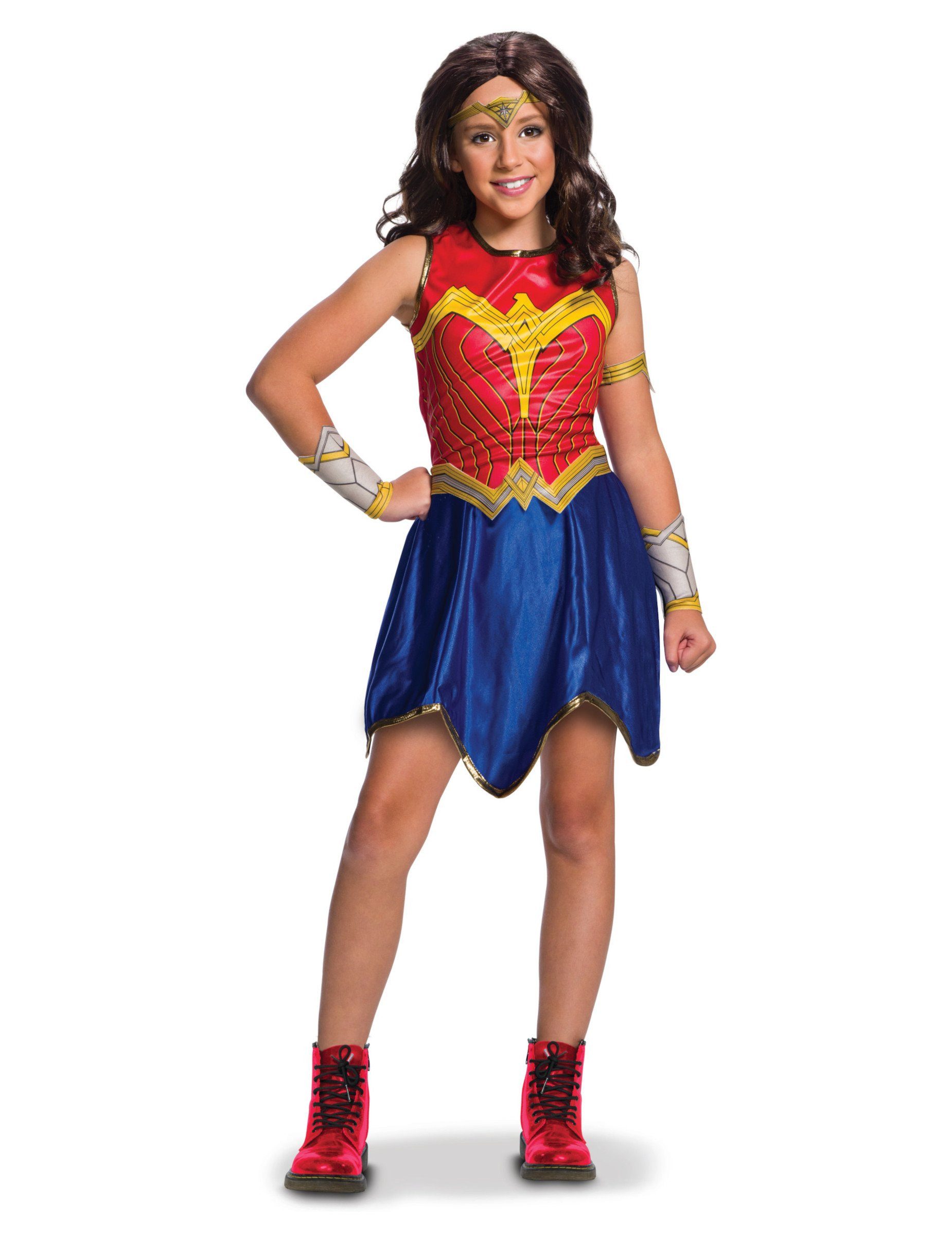 Kostüm Wonder Woman Justice League Kinderkostüm blau-rot-gold