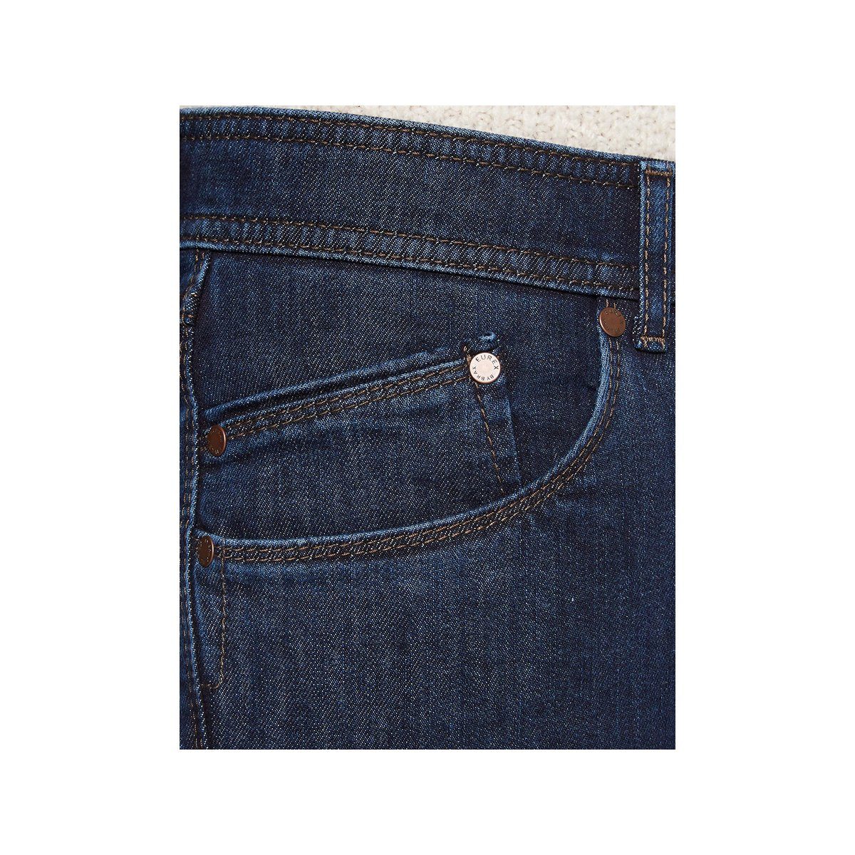 textil blau Brax passform Straight-Jeans (1-tlg)