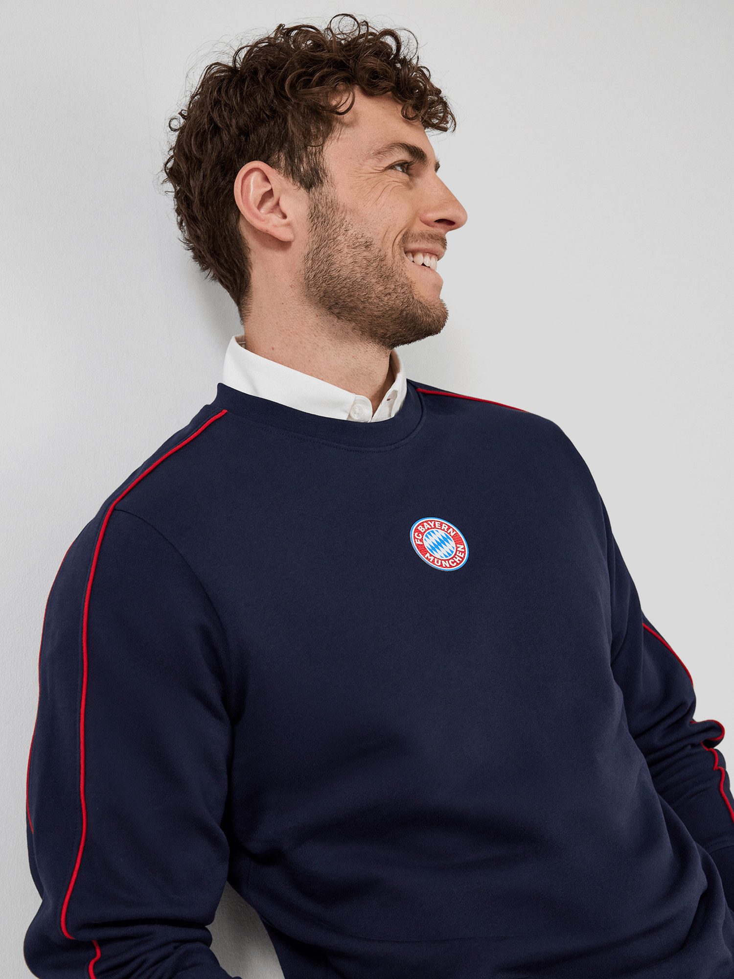 FC Bayern München Sweatshirt FC Bayern München, Sweatshirt Essentials, Herren, Navy