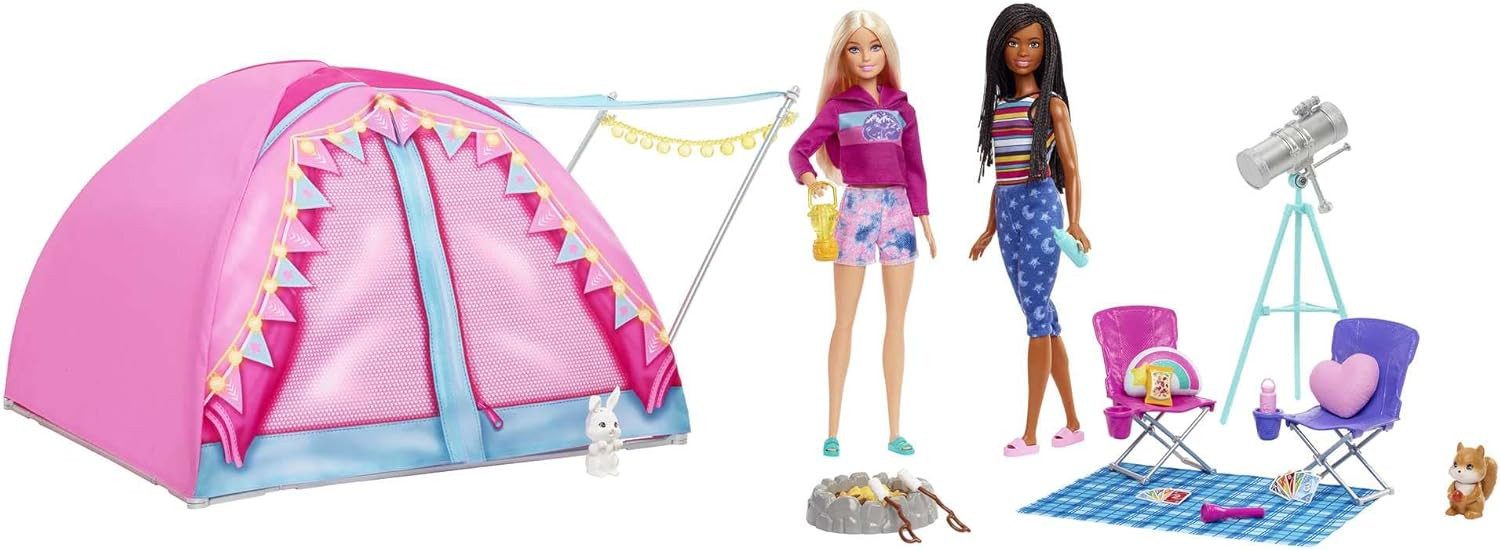 Mattel® Anziehpuppe MATTEL HGC18 Barbie Camping Zelt Spielset günstig online kaufen