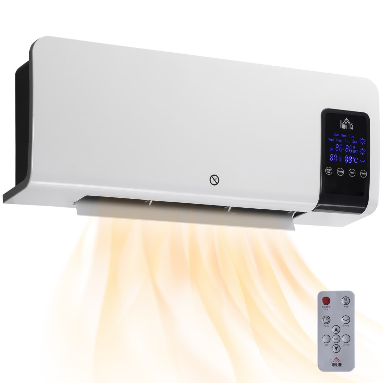 autolock Heizlüfter Elektro-Heizung,Wandmontage,Schwingfunktion,2 Modi,Time günstig online kaufen
