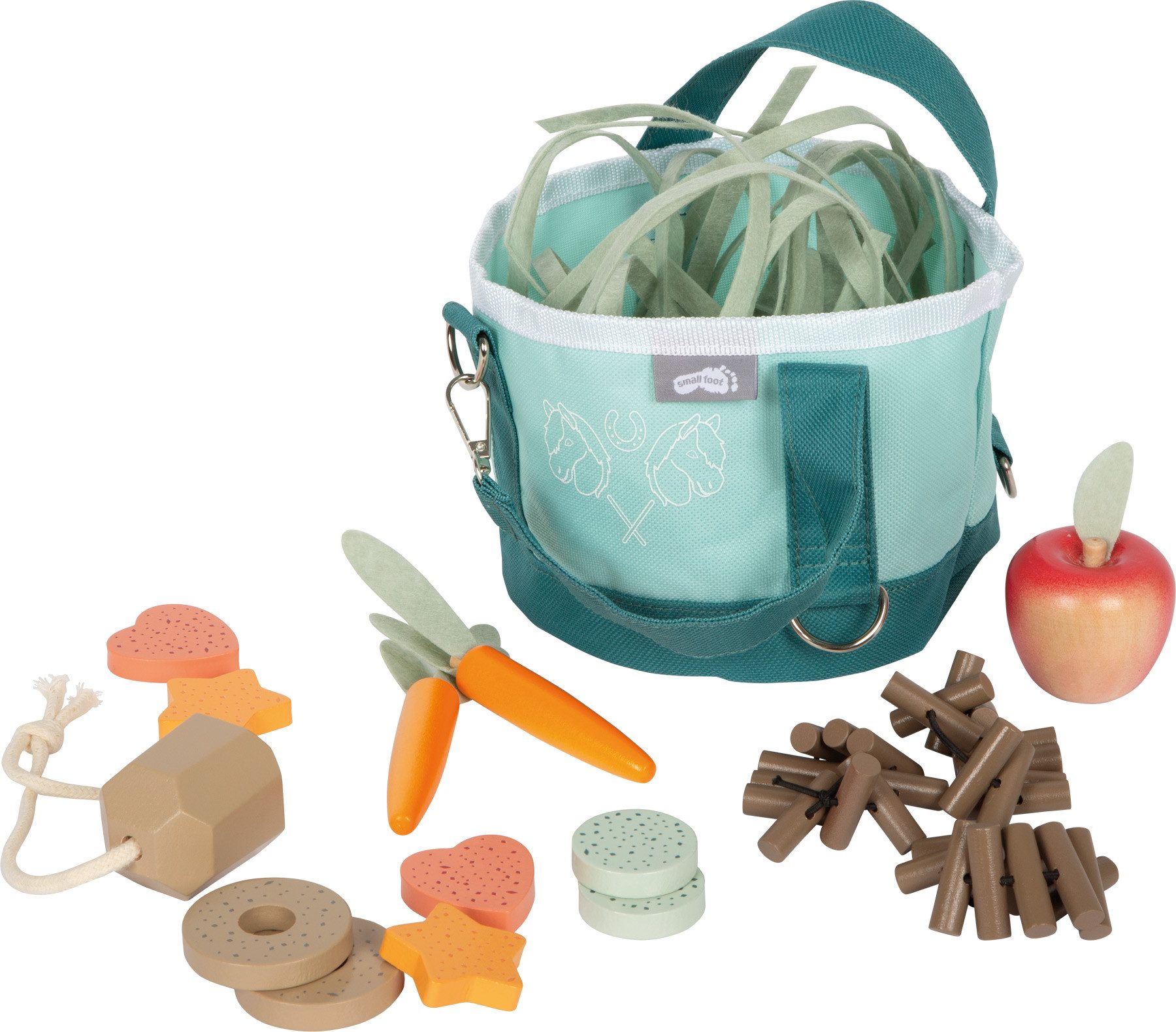 Small Foot Stehtier Pferdefutter Set mit Tasche