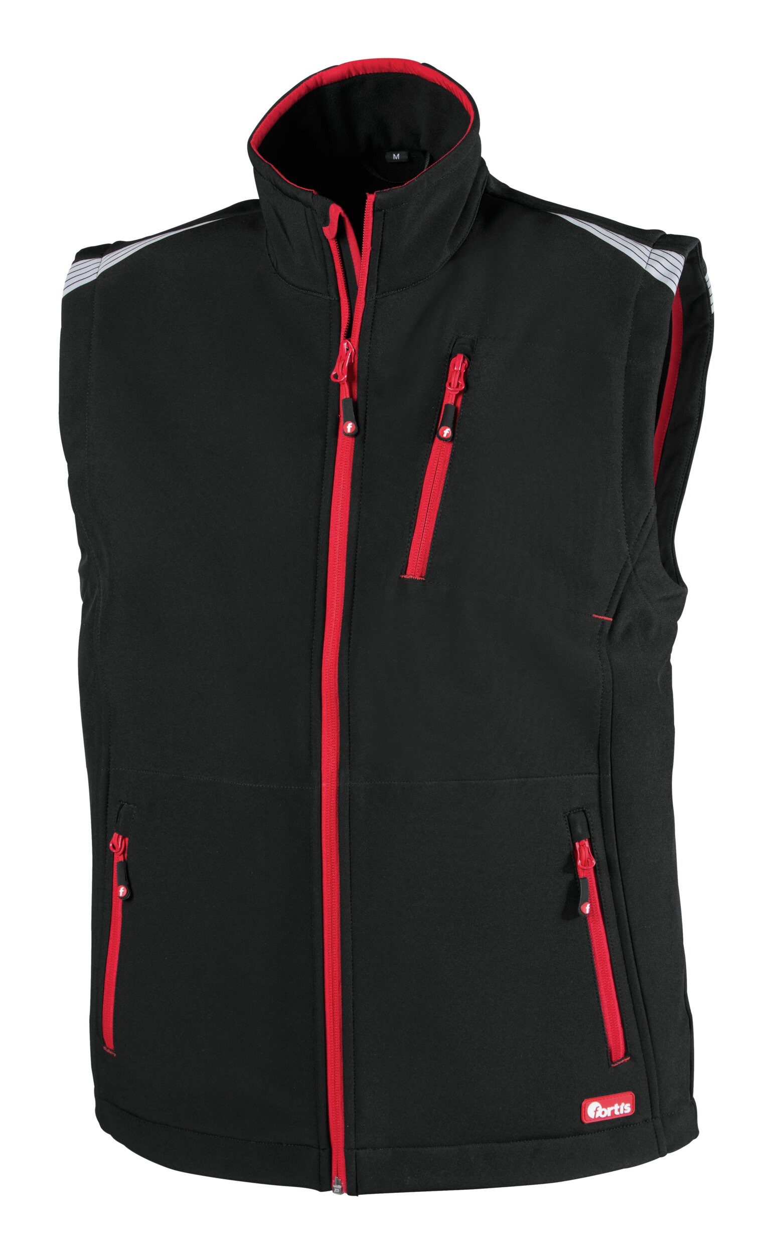 fortis Softshellweste Herren-Weste twenty-four, schwarz/rot, Größe günstig online kaufen