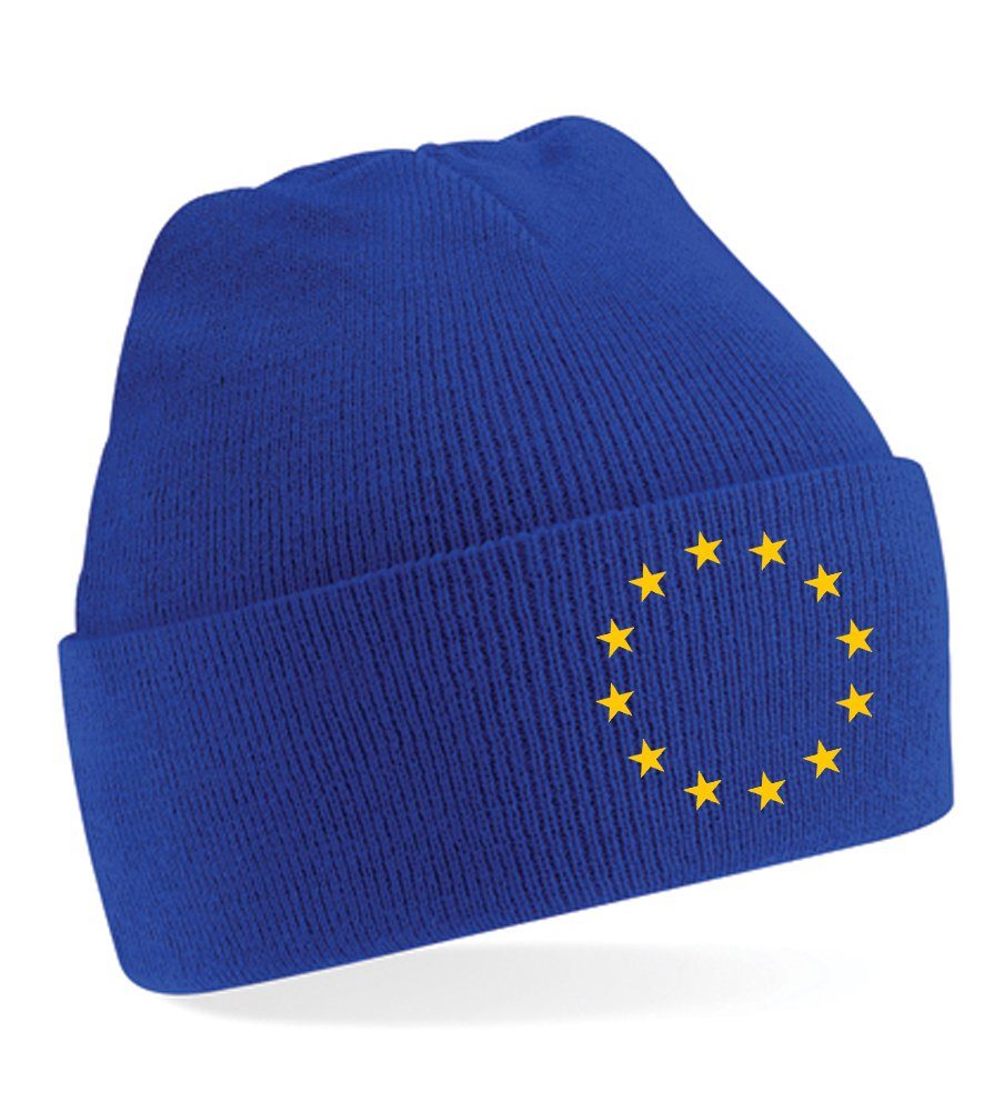 Royalblau Europäische Mütze & Beanie Brownie EU Erwachsen Blondie Union Unisex Europa