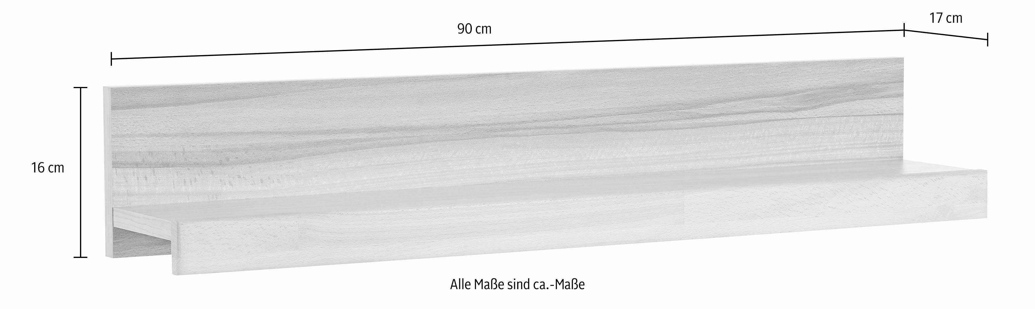 Home affaire Wandregal Ribe,2er Set,teilmassiv mit günstig online kaufen