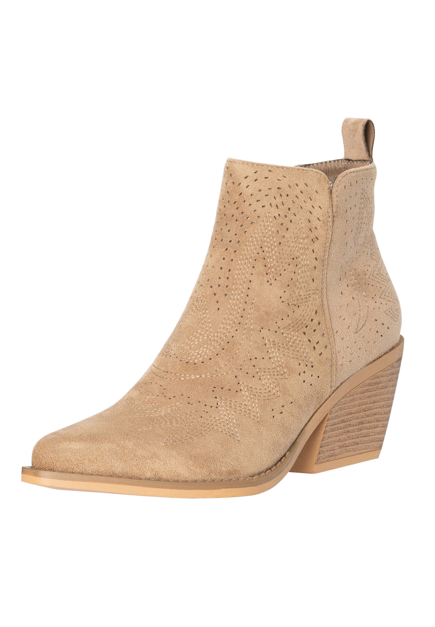 Salinyang Stiefeletten Cowboy Stiefelette
