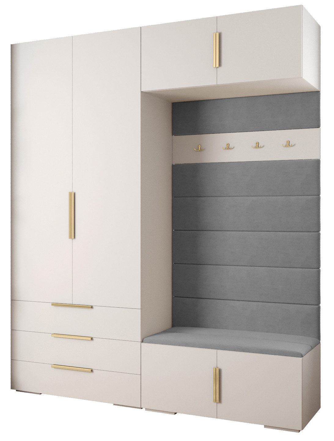 ABIKS MÖBEL Kompaktgarderobe INOVA 1 SATZ günstig online kaufen
