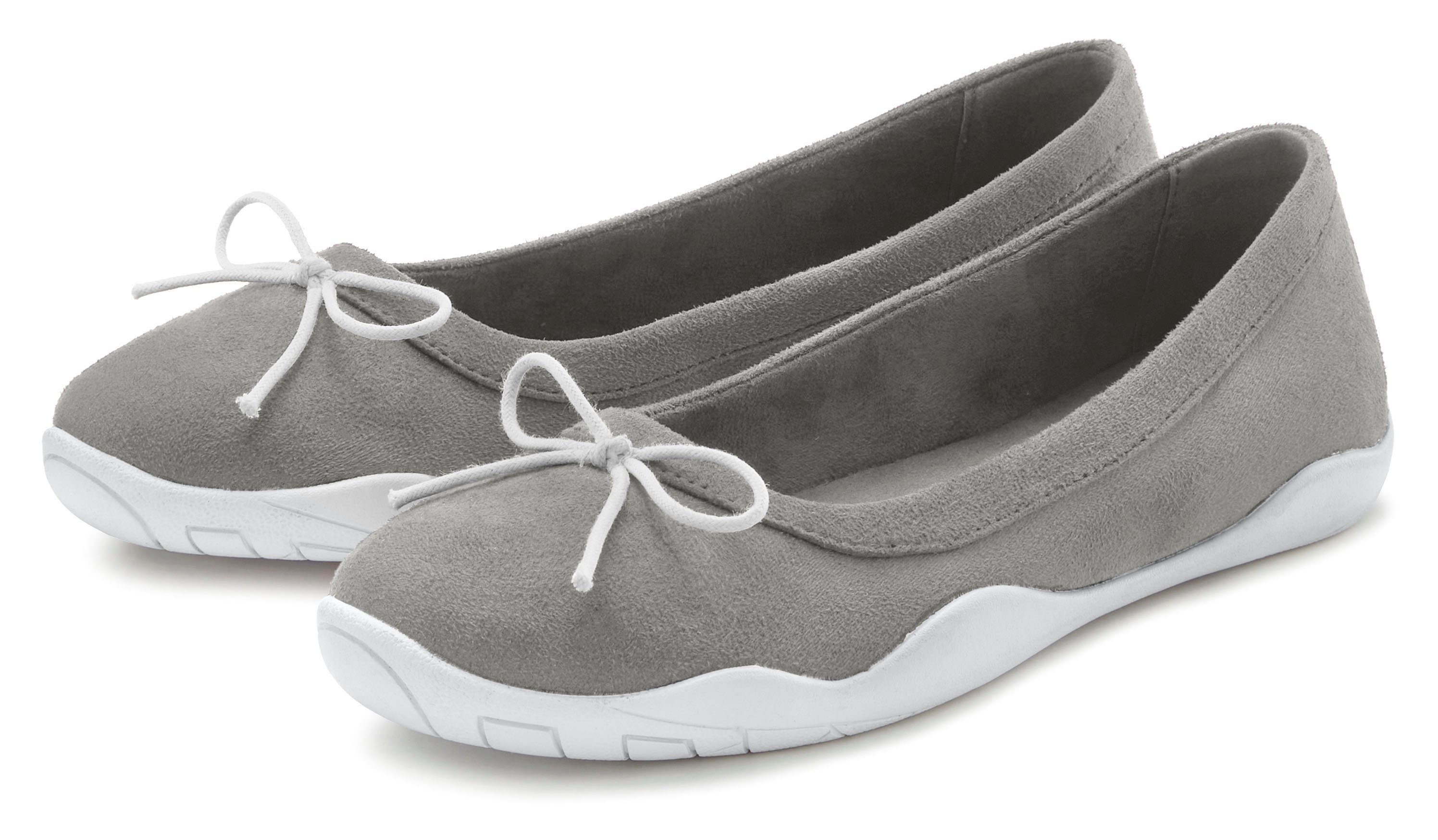 LASCANA Sneaker, Ballerina leichter Freizeitschuh, Slipper, Halbschuh, flache Sohle VEGAN