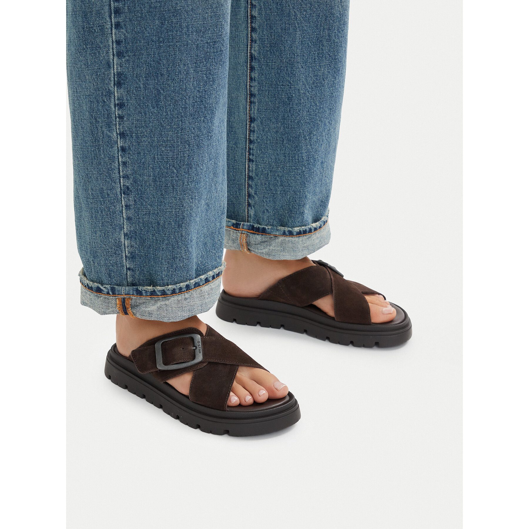 G-STAR G Star Raw Damen-Flip-Flops, braun Badepantolette