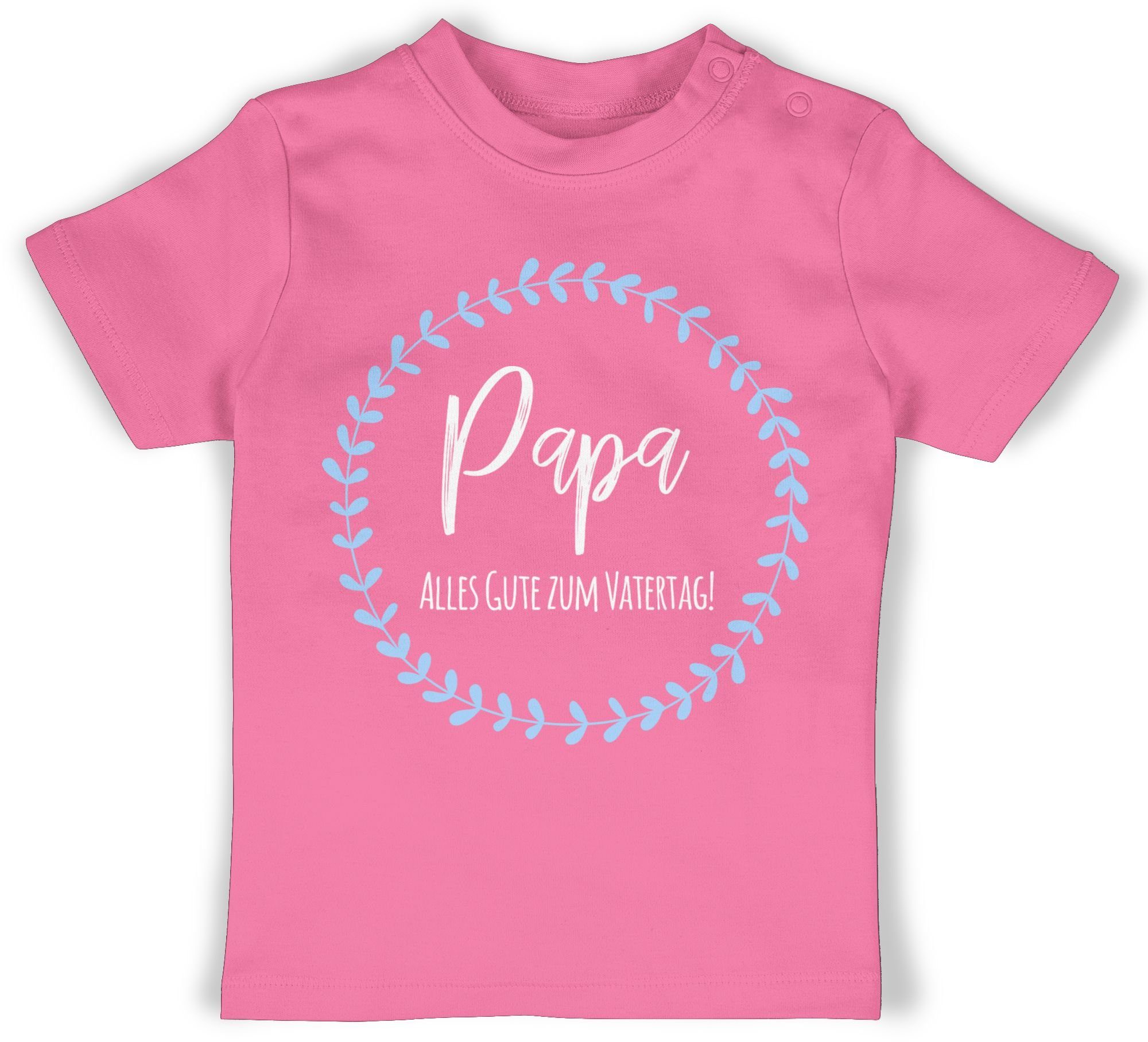 Shirtracer T-Shirt Alles Gute zum Vatertag Geschenk Vatertag Baby 2 Pink