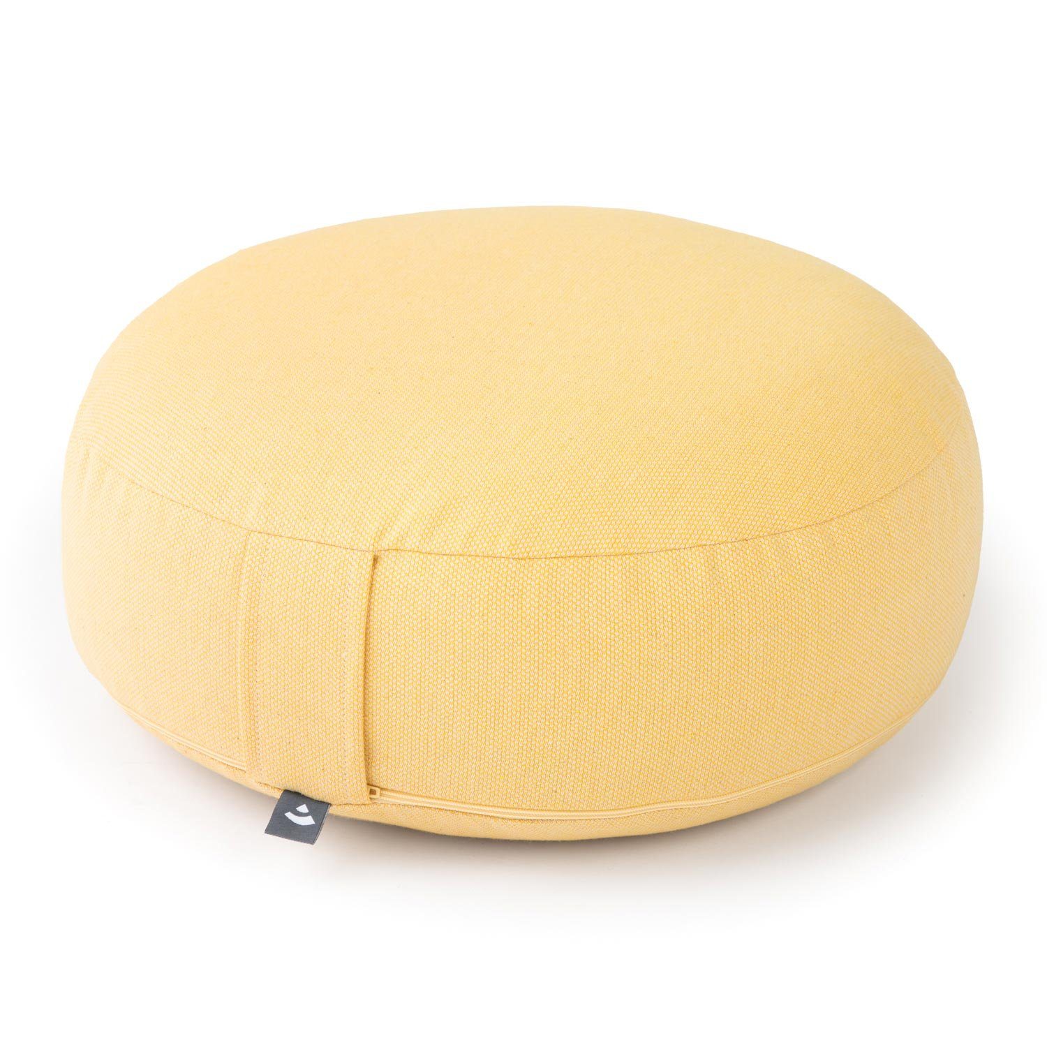 bodhi Meditationskissen BIG RONDO groß-flach Meditationskissen, CLASSIC dobby sonnengelb