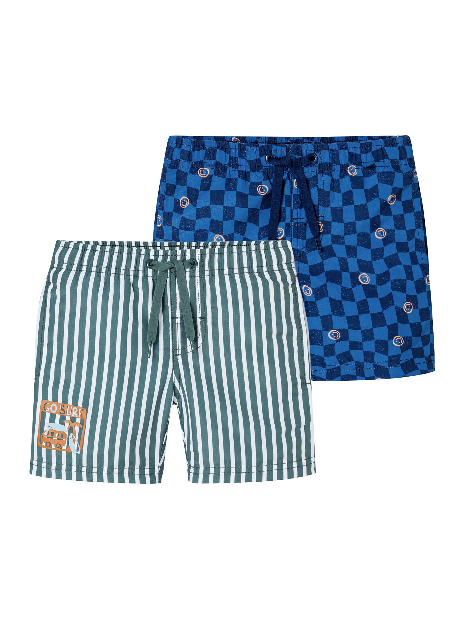 Schiesser Badehose Aqua Kids Boys (2-St) Schwimmhose, Schwimmshorts, Badebekleidung