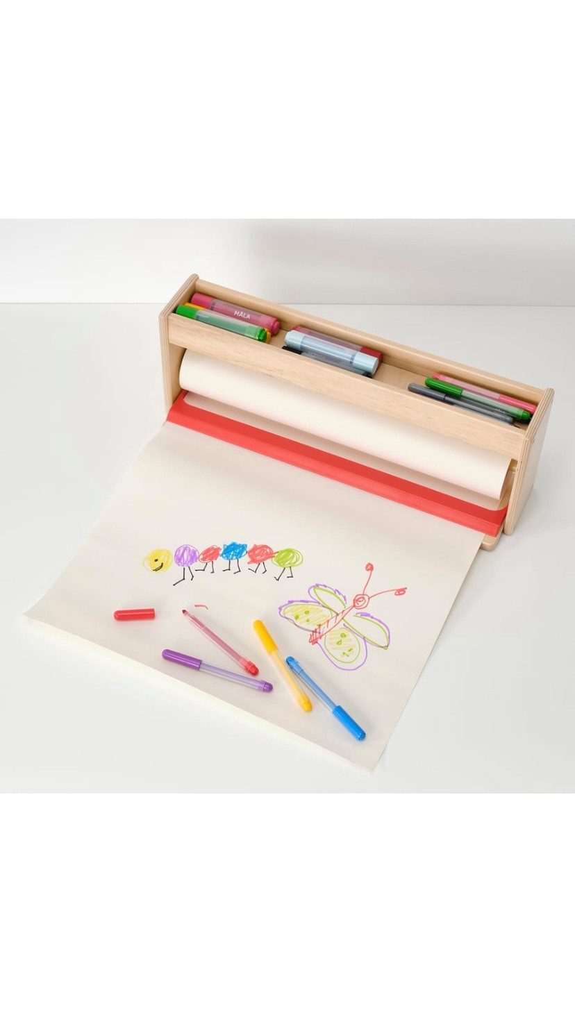 IKEA Papierschneidegerät IKEA MALA Papierrollenhalter mit Ablage