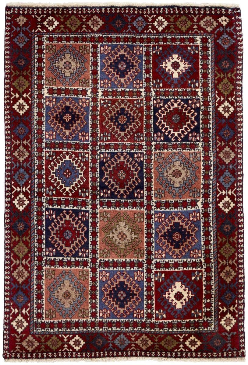 Orientteppich Yalameh 102x149 Handgeknüpfter Orientteppich / Perserteppich, Nain Trading, rechteckig, Höhe: 12 mm