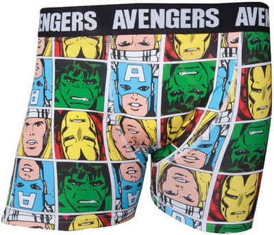 MARVEL Boxershorts MARVELS COMICS Boxershorts Avengers Hulk, Captain America, Thor, Iron Man Herren und Jugendliche Jungen