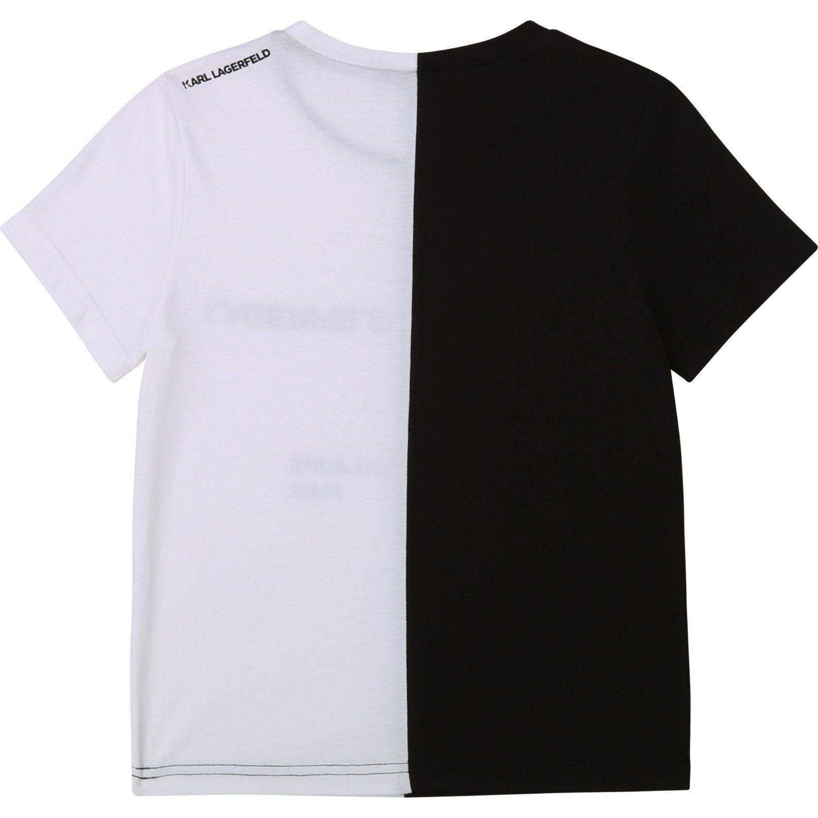 KARL LAGERFELD Karl weiß Logo Lagerfeld schwarz vielen T-Shirt T-Shirt mit Details