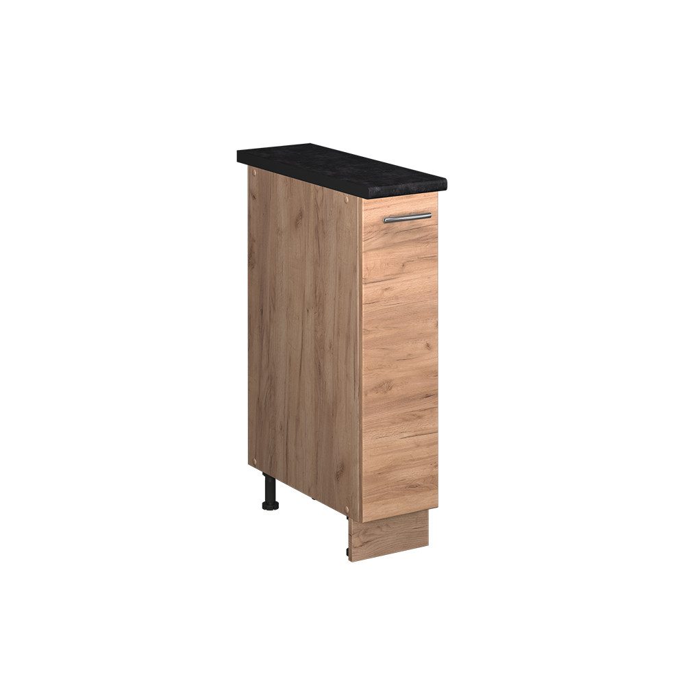 Vicco Apothekerschrank Fame-Line, Goldkraft Eiche/Goldkraft Eiche, 20 cm, AP Anthrazit (1-St)