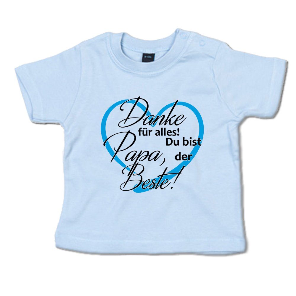Ggraphics TShirt Danke für alles! Papa, Du bist der Beste! Baby TShirt, mit Spruch / Sprüche