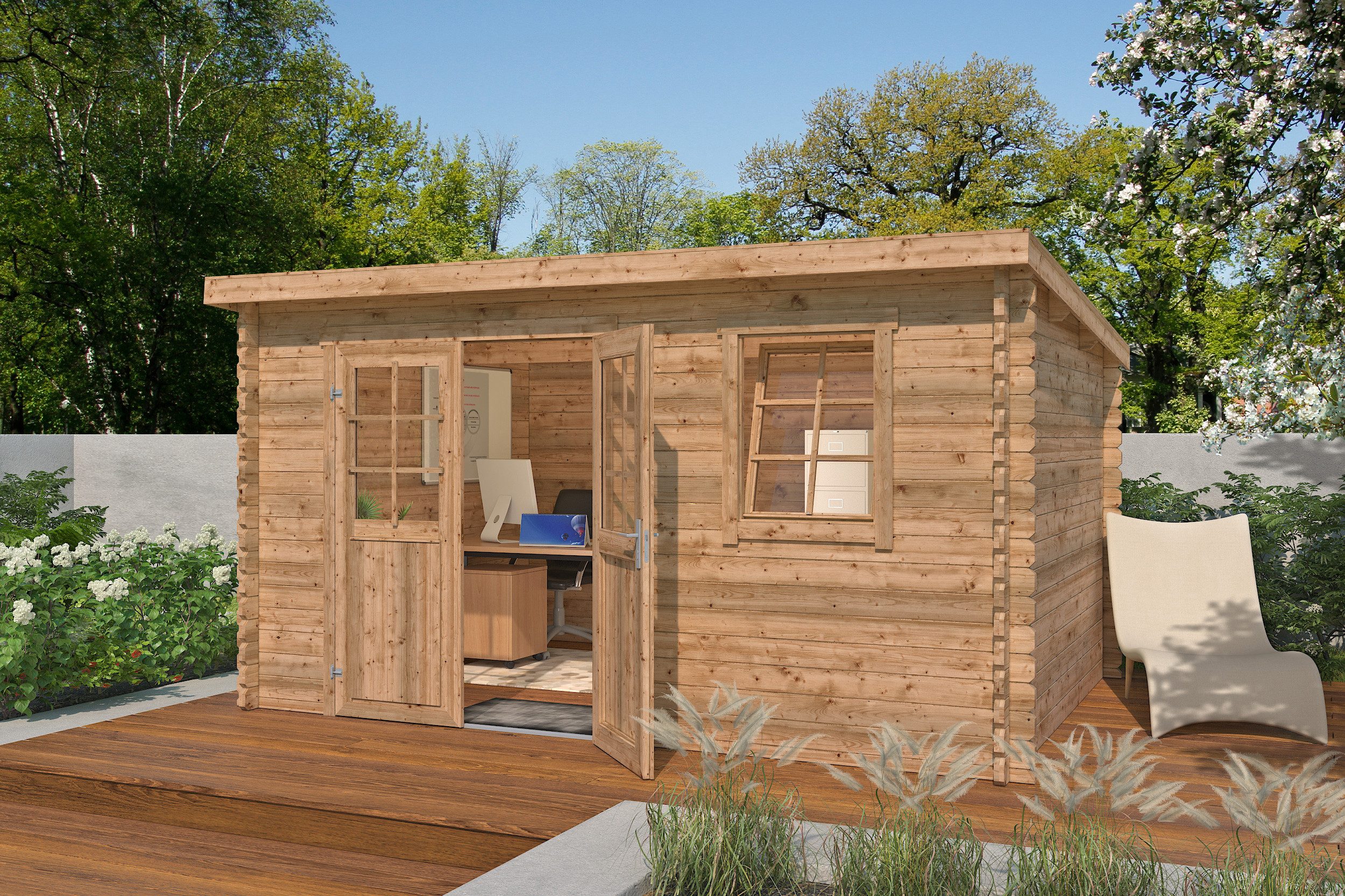 Nordic Holz Gartenhaus Amira 230, BxT: 400x268,7 cm
