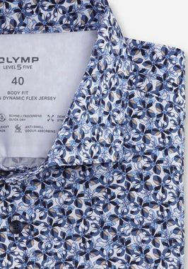 OLYMP Kurzarmhemd Level 5 in 24/7 Dynamic Flex Quality
