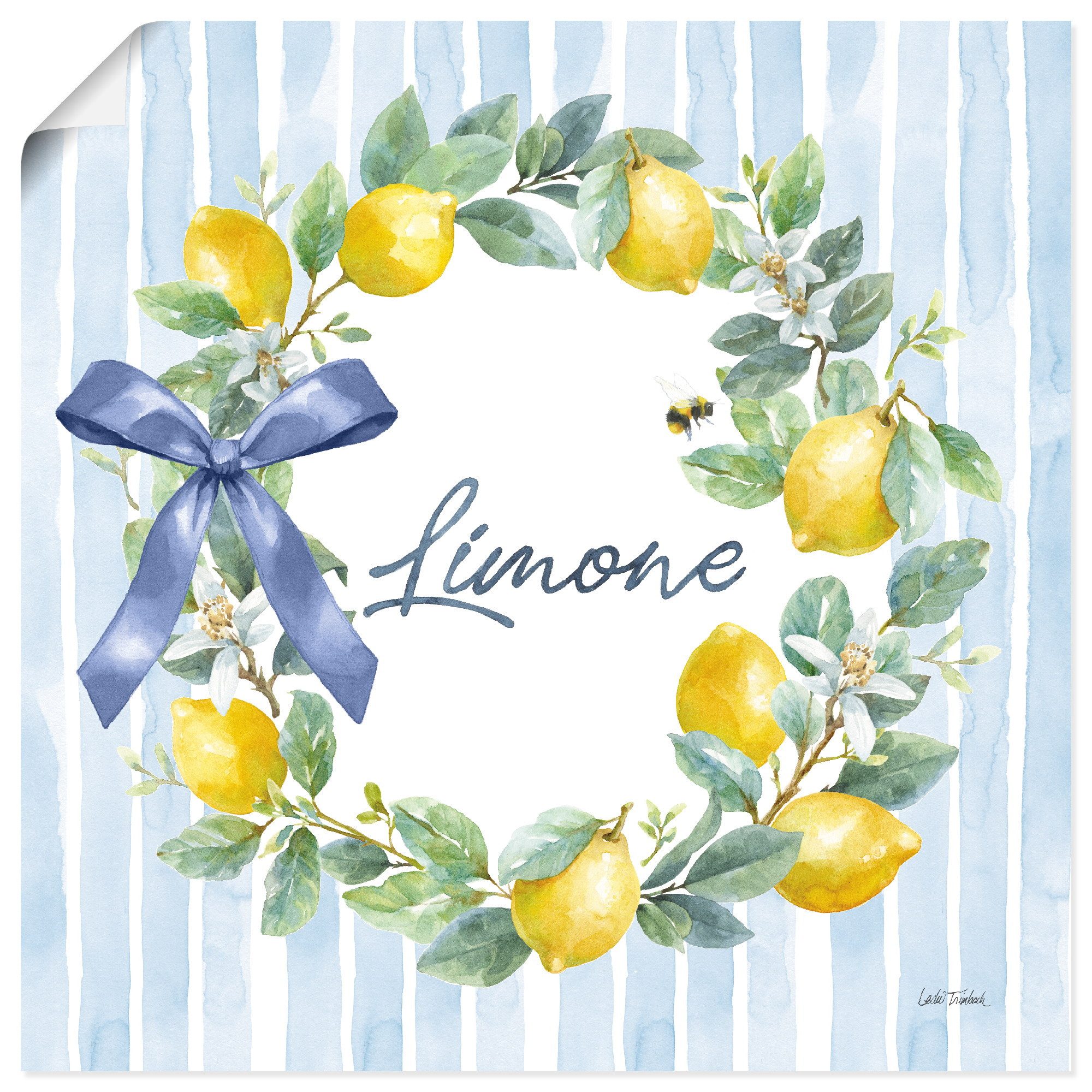 Artland Wandbild Le Citron IV, Arrangements (1 St), als Alubild, Leinwandbild, Poster, Wandaufkleber in verschied. Größen